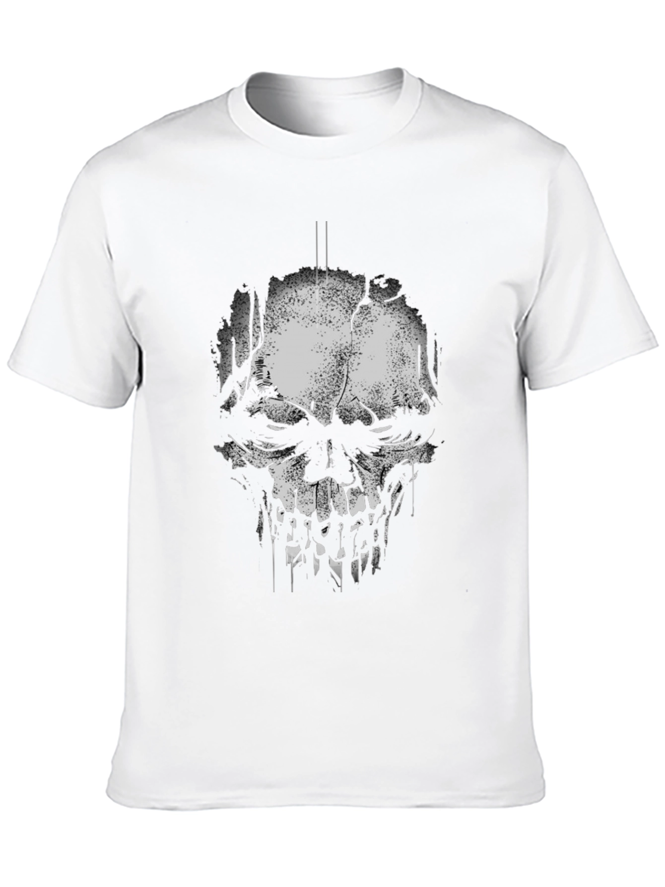 Skull Graphic Print Black T-Shirt