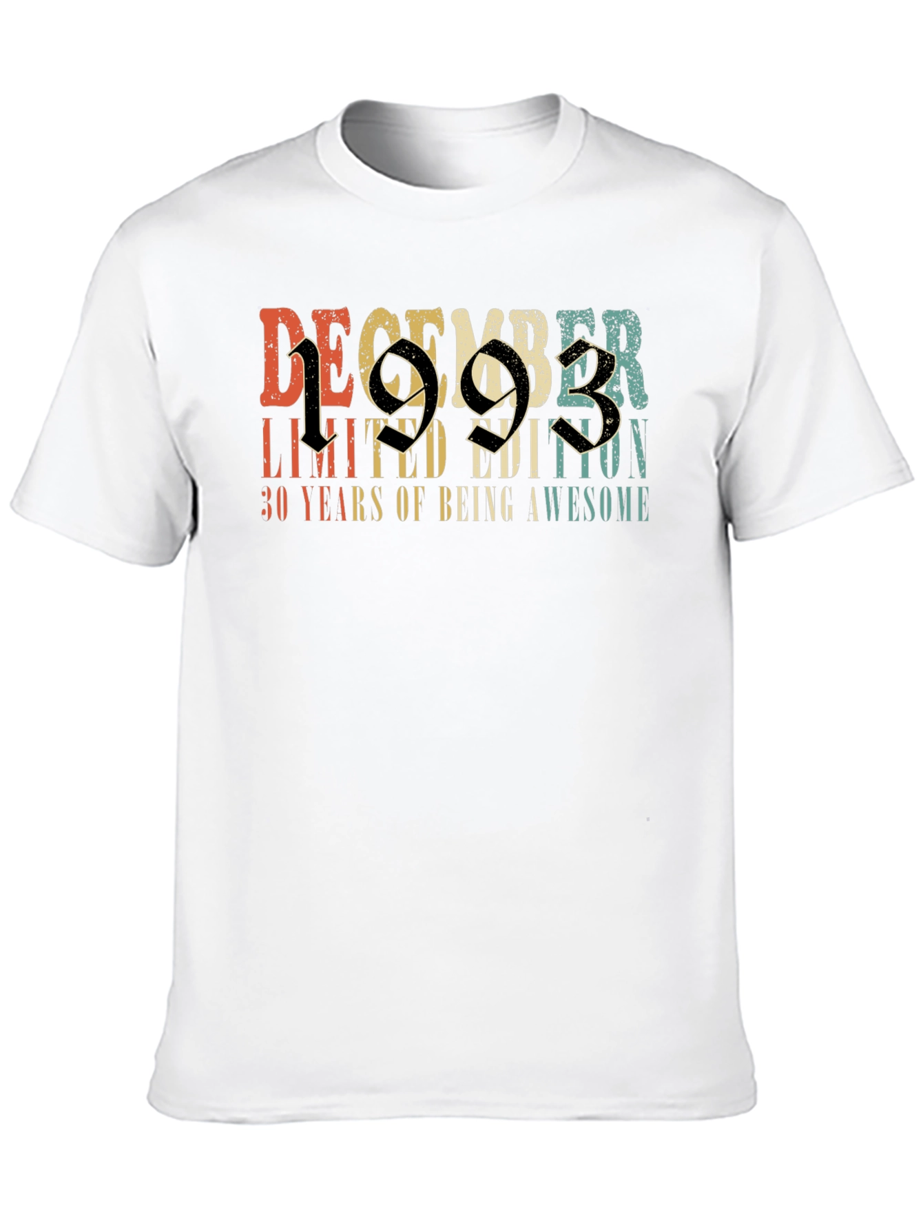 December 1993 Limited Edition 30th Birthday T-Shirt