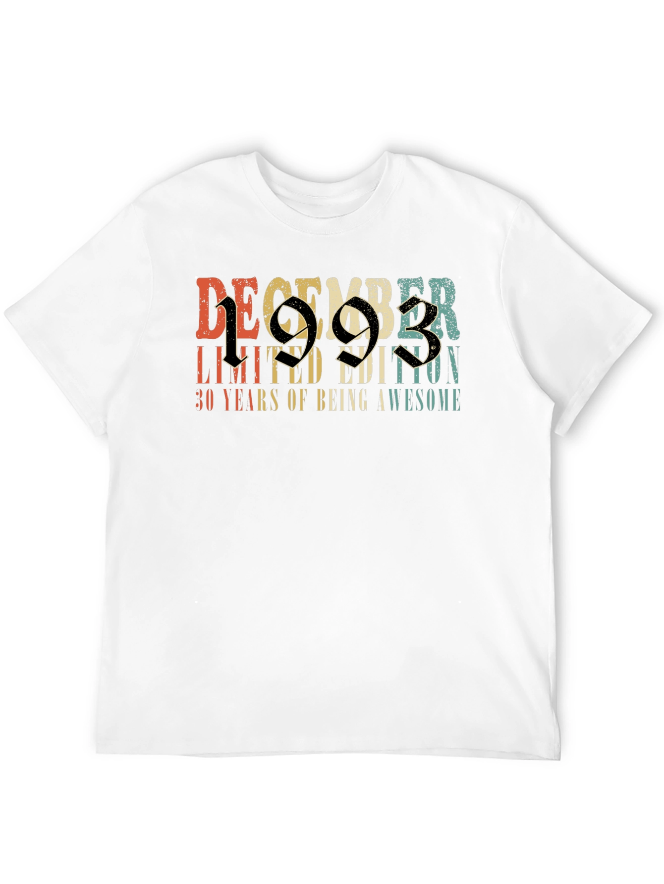 December 1993 Limited Edition 30th Birthday T-Shirt