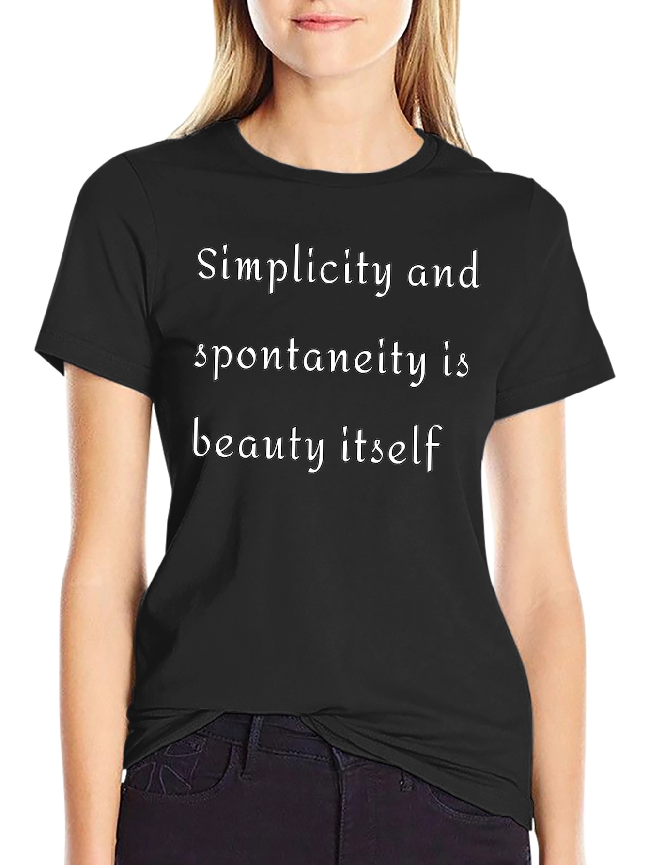 Simplicity & Spontaneity T-Shirt - Beauty in Words