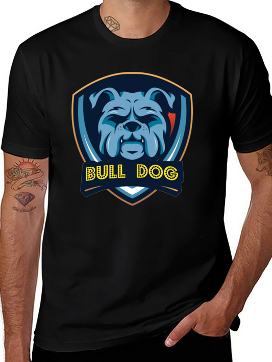 Bulldog Graphic Tee - Mens Black T-Shirt