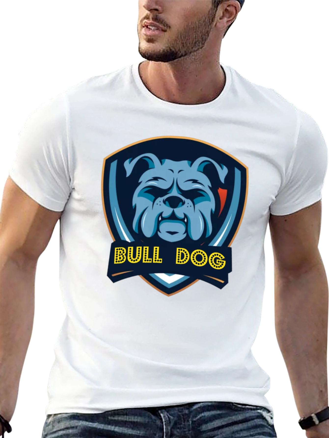 Bulldog Graphic Tee - Mens Black T-Shirt