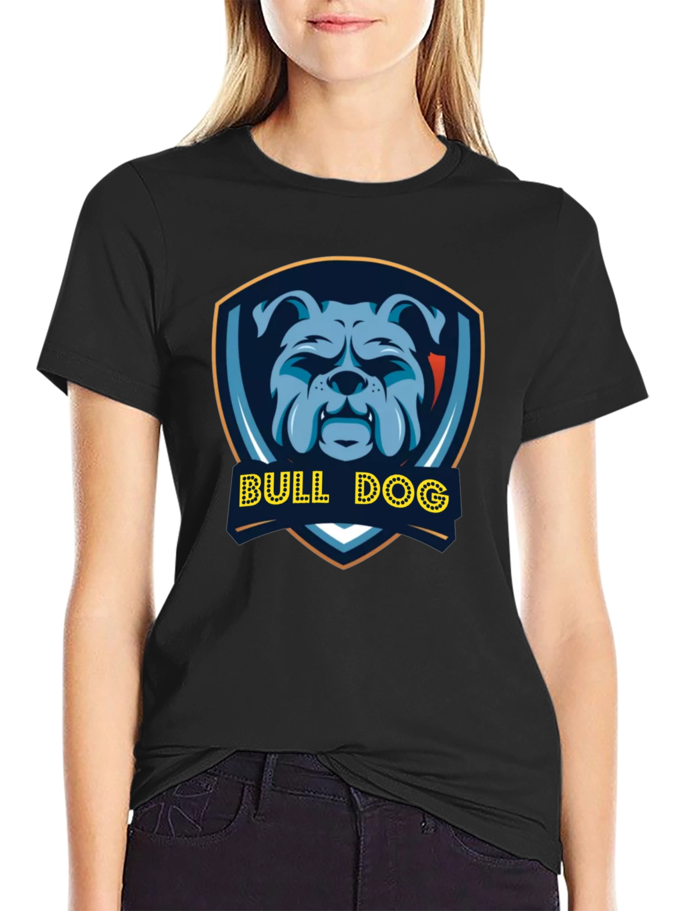 Bulldog Graphic Tee - Mens Black T-Shirt