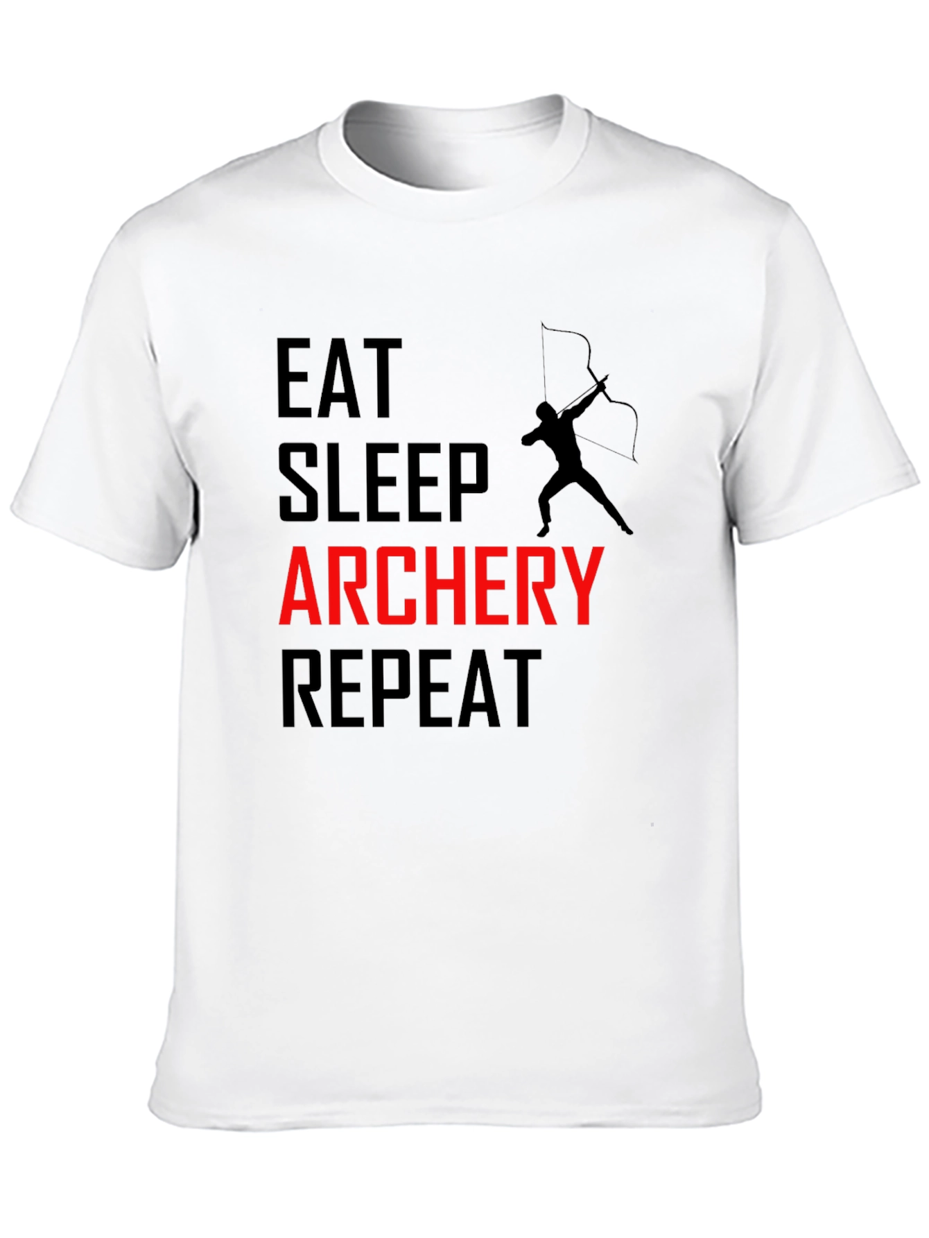 Eat Sleep Archery Repeat Black T-Shirt