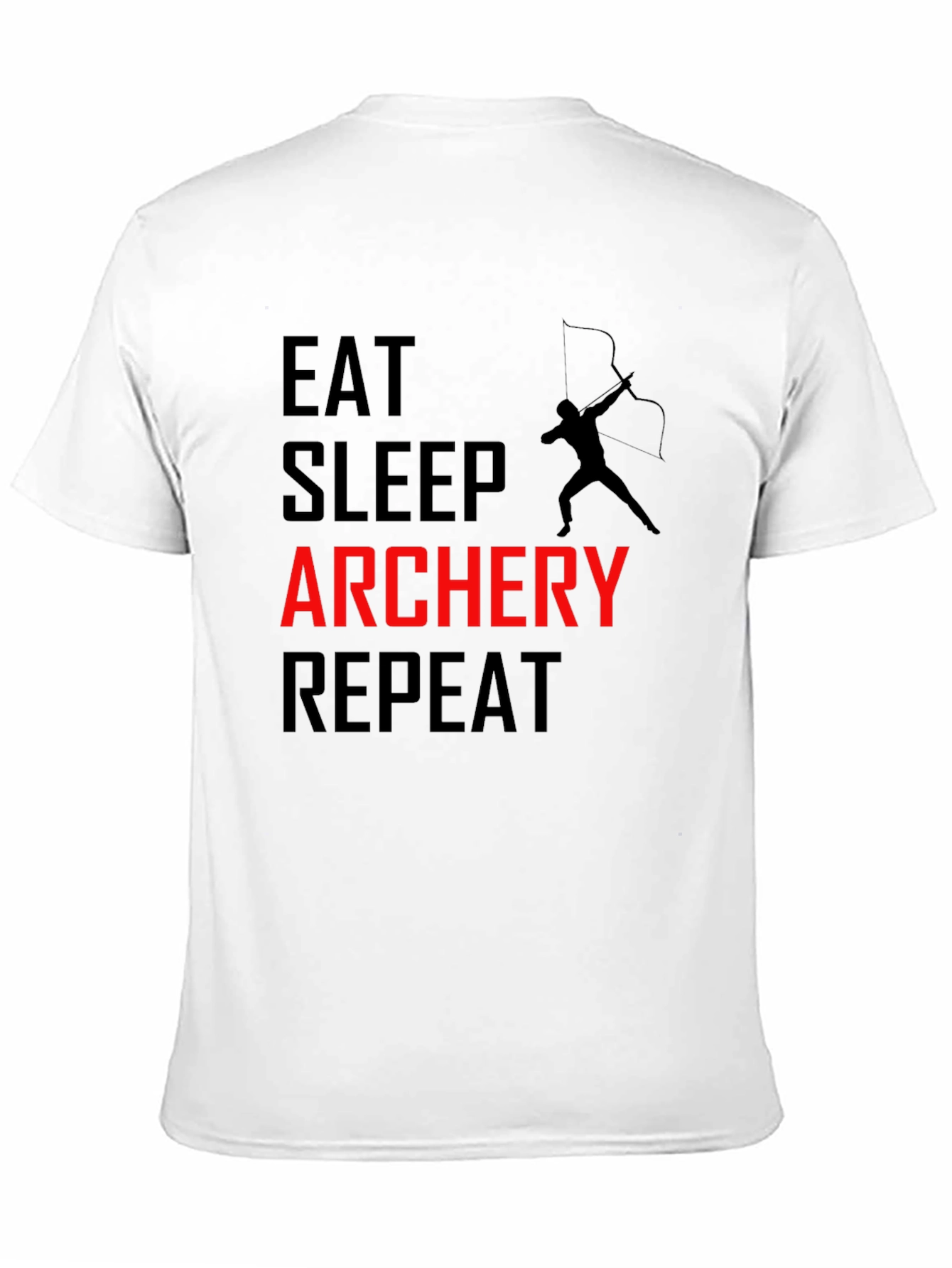 Eat Sleep Archery Repeat Black T-Shirt