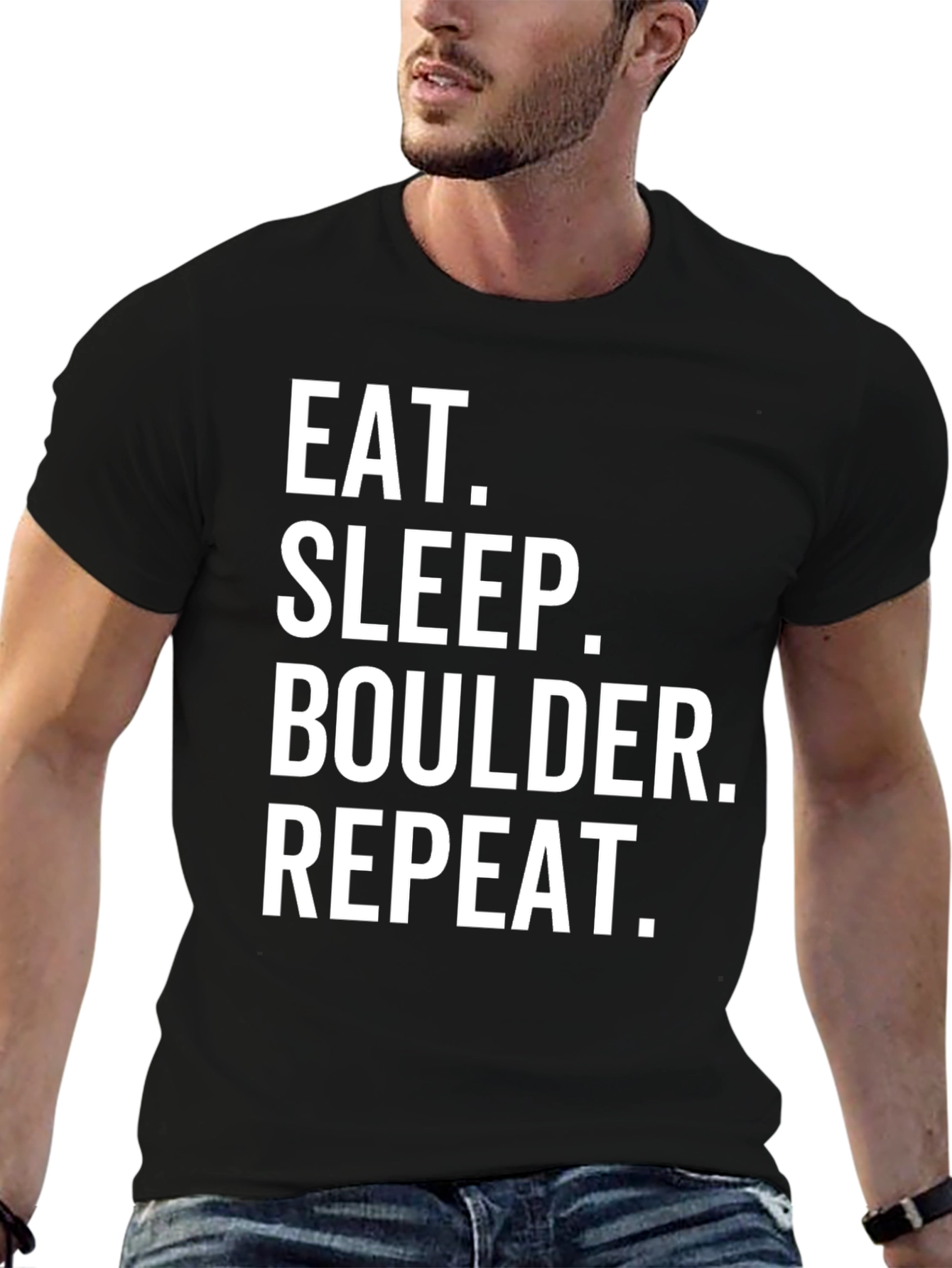 Eat Sleep Boulder Repeat - Mens Graphic Tee