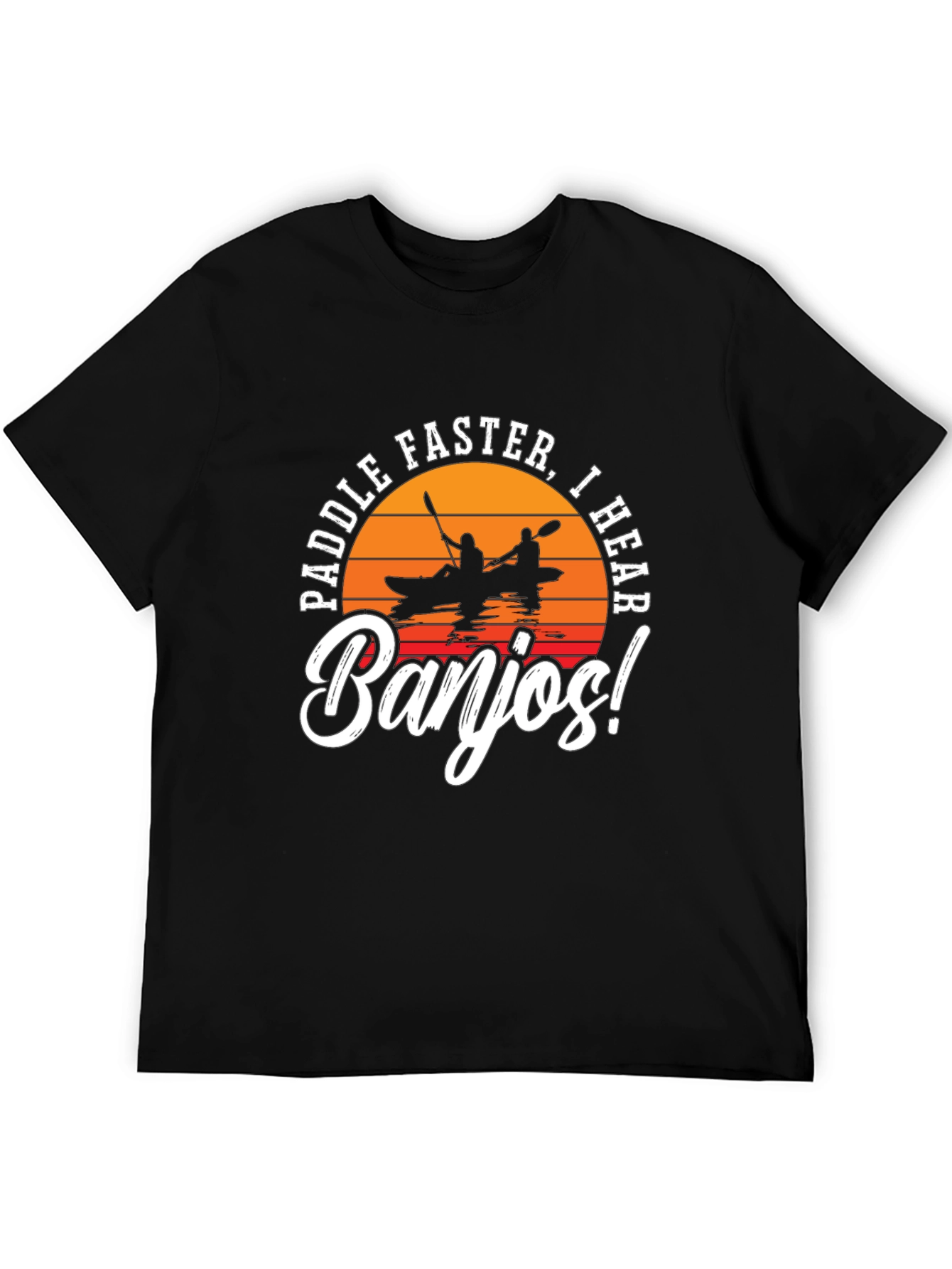 Paddle Faster Banjo Funny T-Shirt