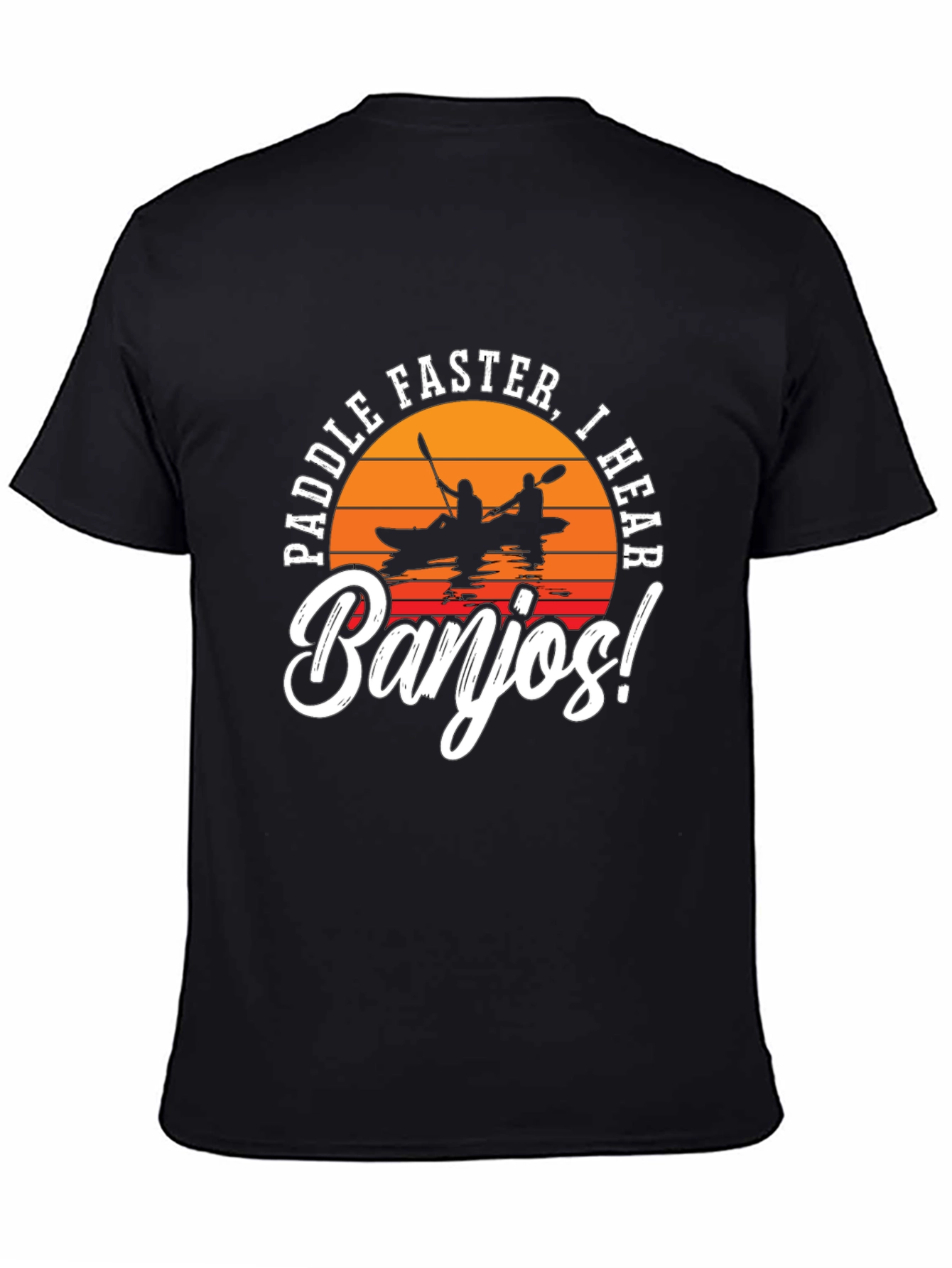 Paddle Faster Banjo Funny T-Shirt