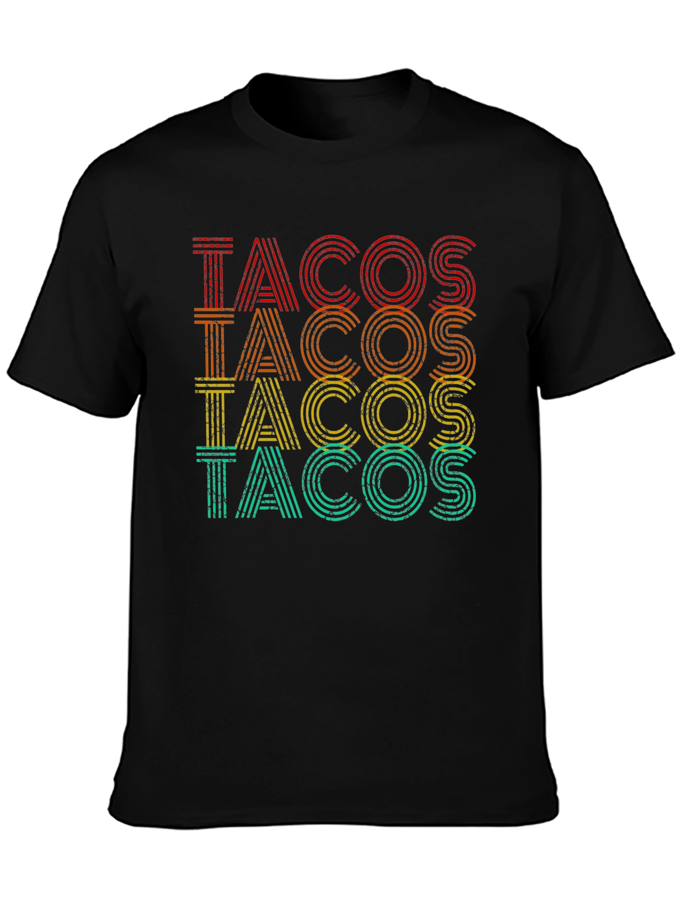 Retro Tacos Graphic Tee - Casual Comfort