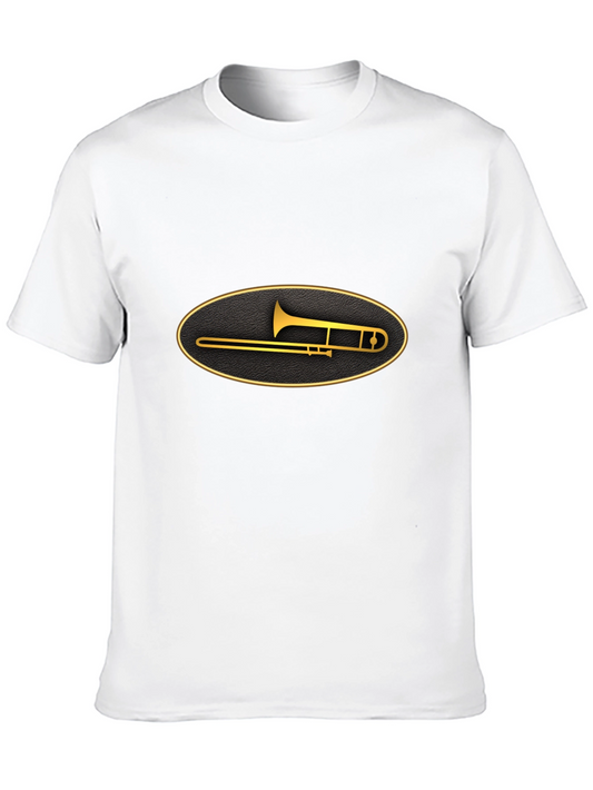 Trombone Graphic Tee - Stylish Music Lover T-Shirt