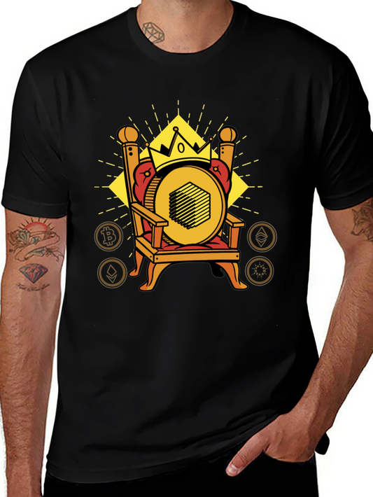 Crypto King T-Shirt - Bitcoin Ethereum & More