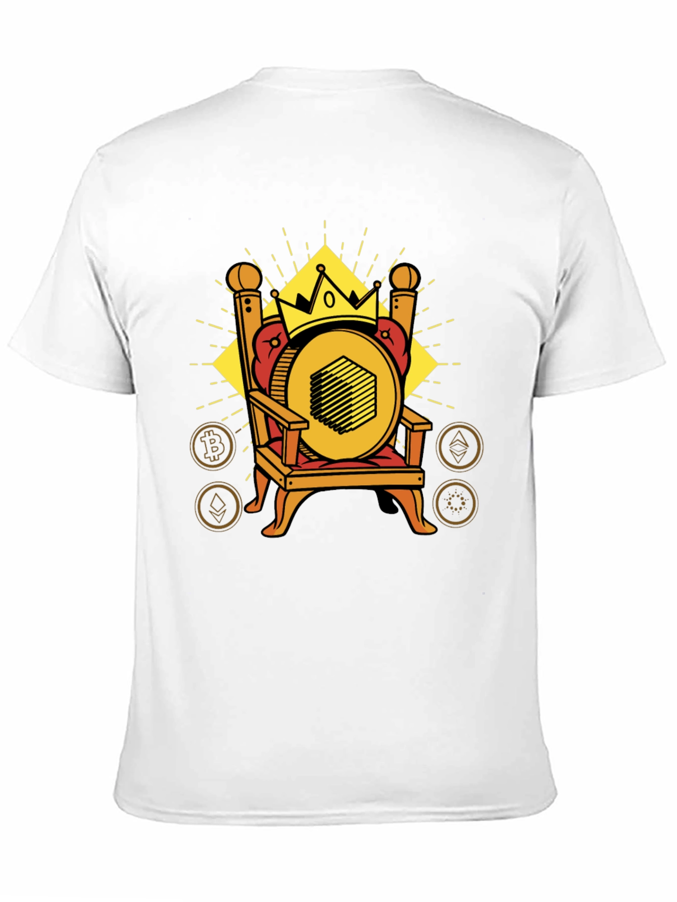Crypto King T-Shirt - Bitcoin Ethereum & More