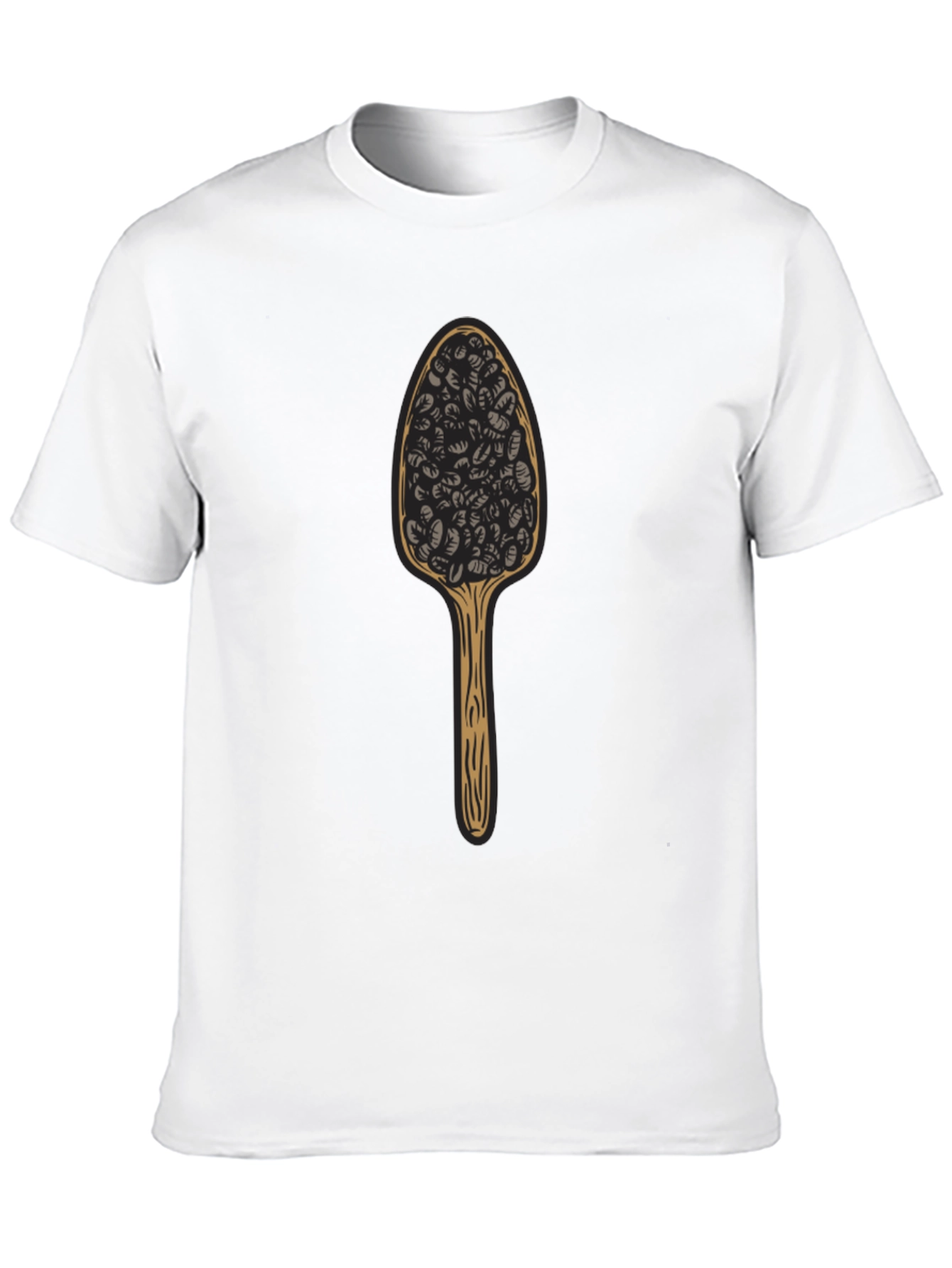 Novelty Spoon Black T-Shirt