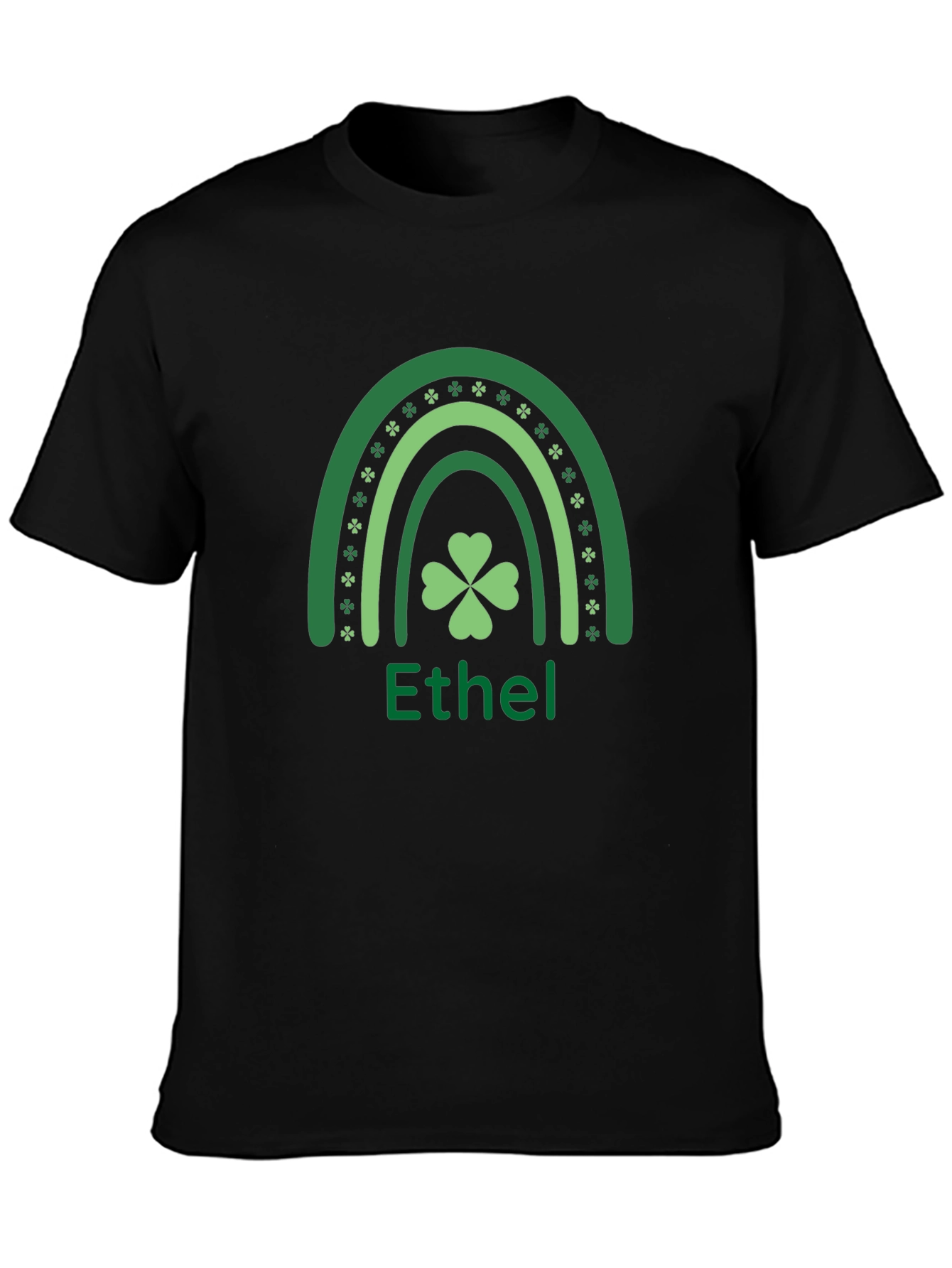 Ethel St. Patricks Day Shamrock Rainbow T-Shirt