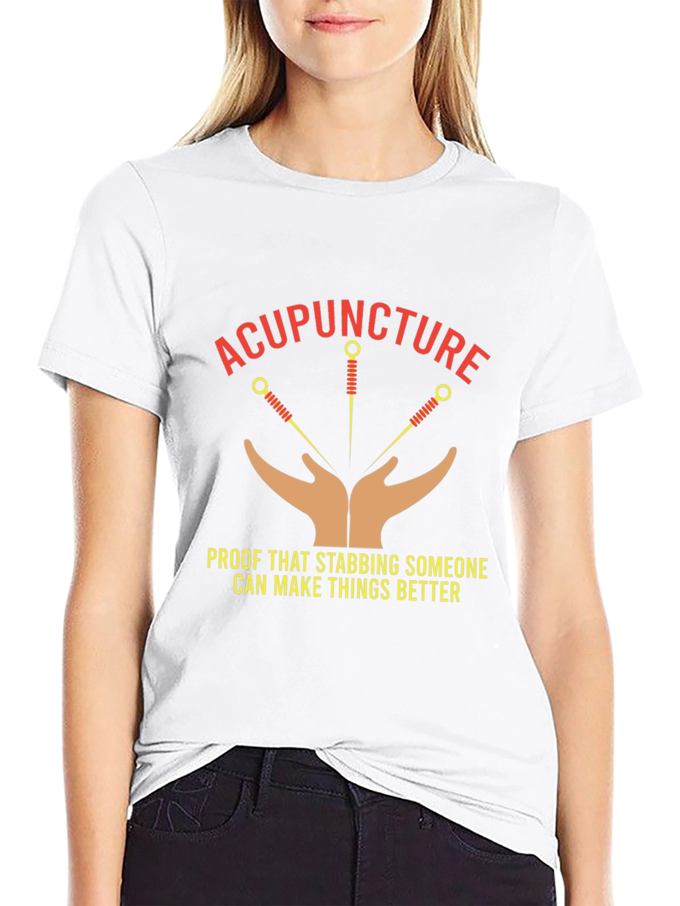 Acupuncture T-Shirt - Stabbing Makes Things Better