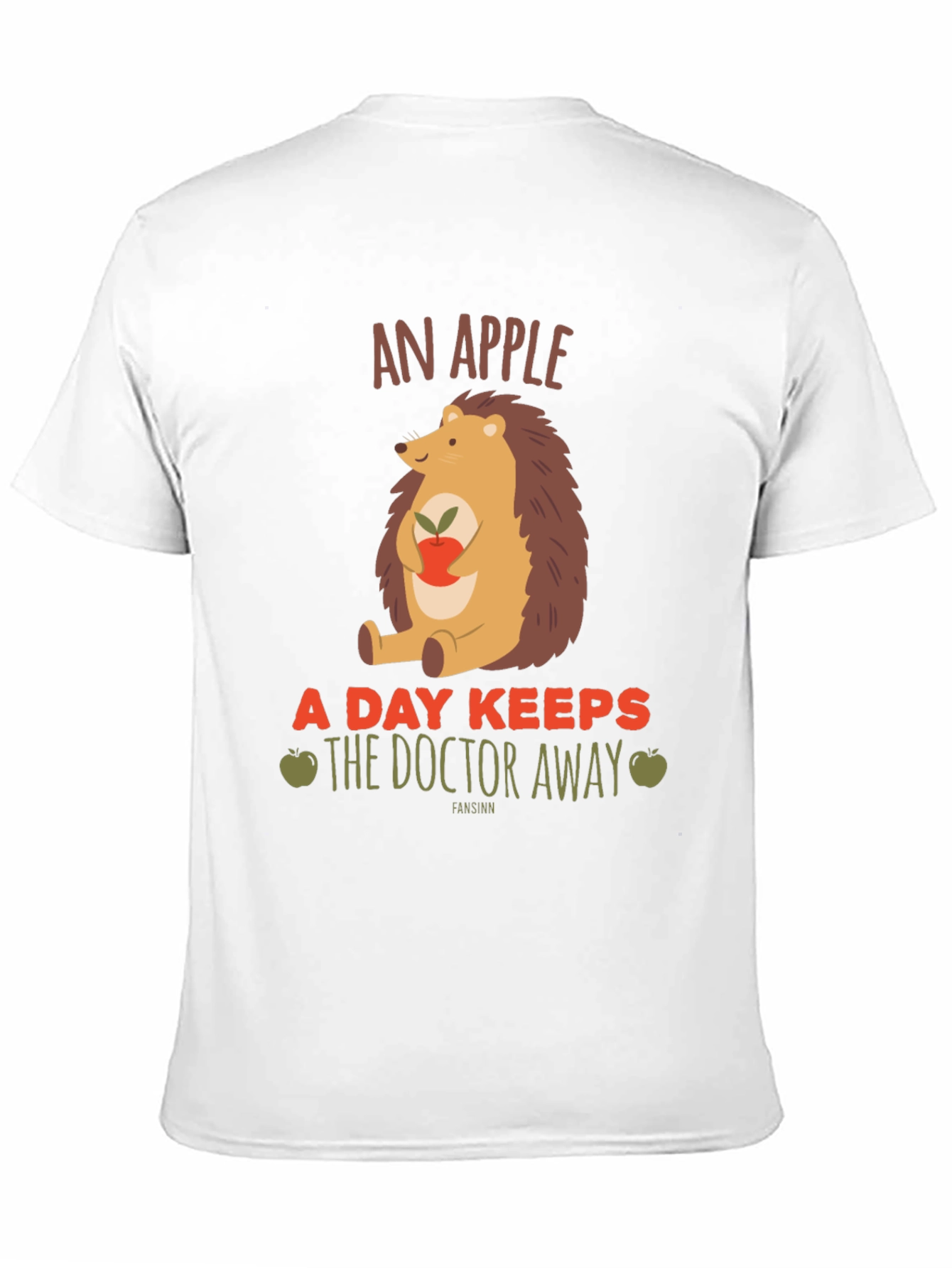 An Apple a Day T-Shirt: Hedgehog Graphic Tee