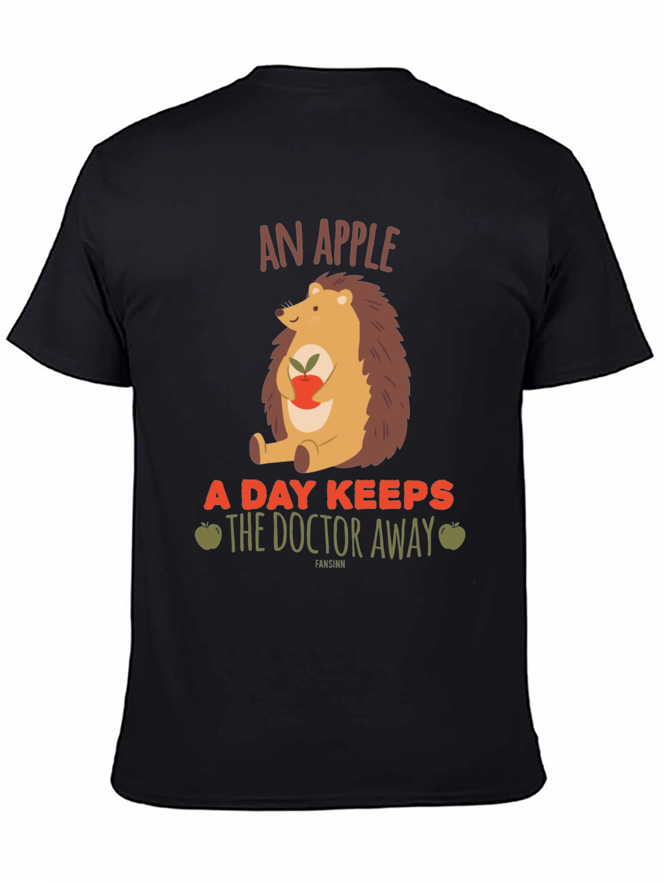An Apple a Day T-Shirt: Hedgehog Graphic Tee