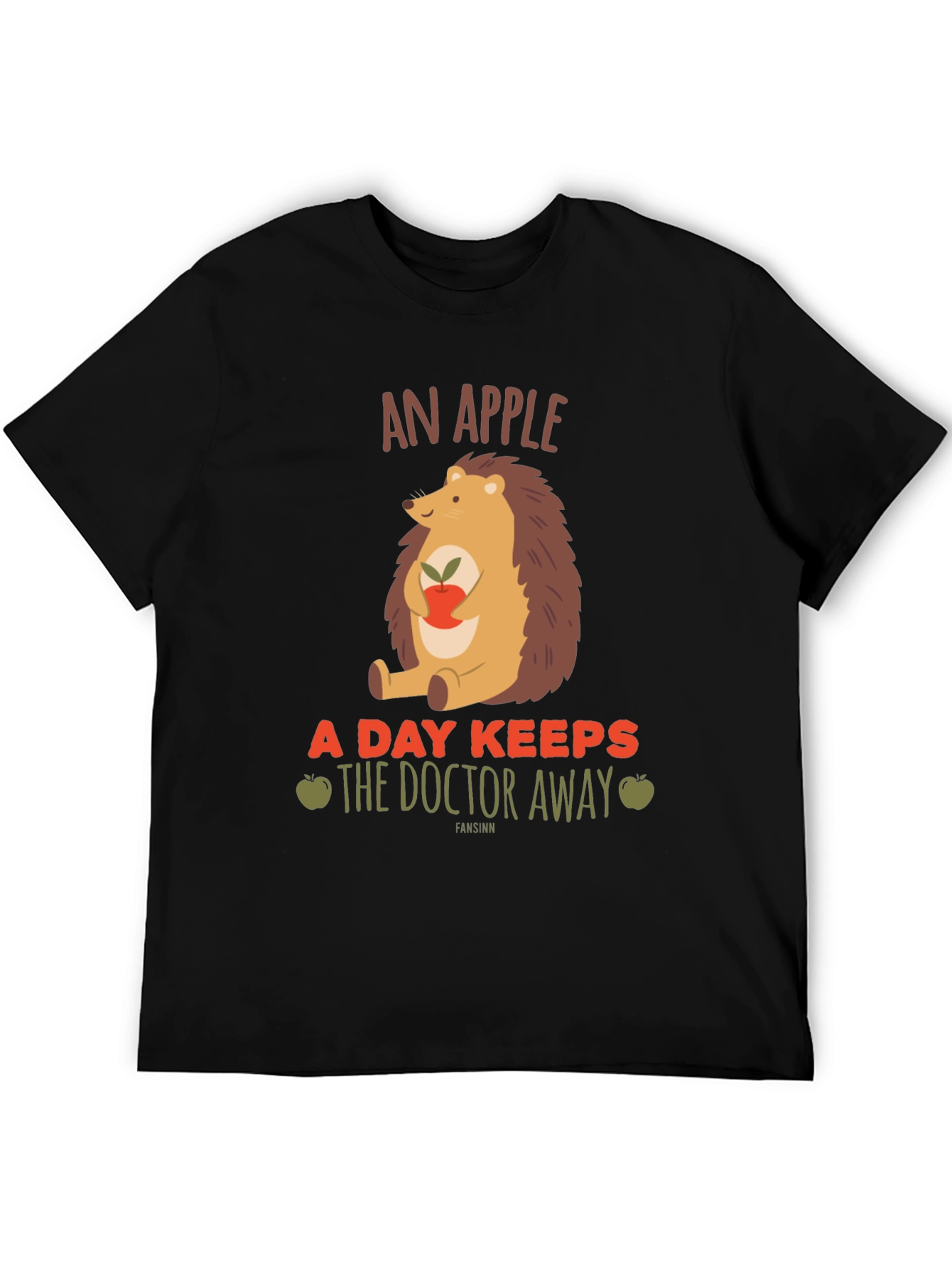 An Apple a Day T-Shirt: Hedgehog Graphic Tee