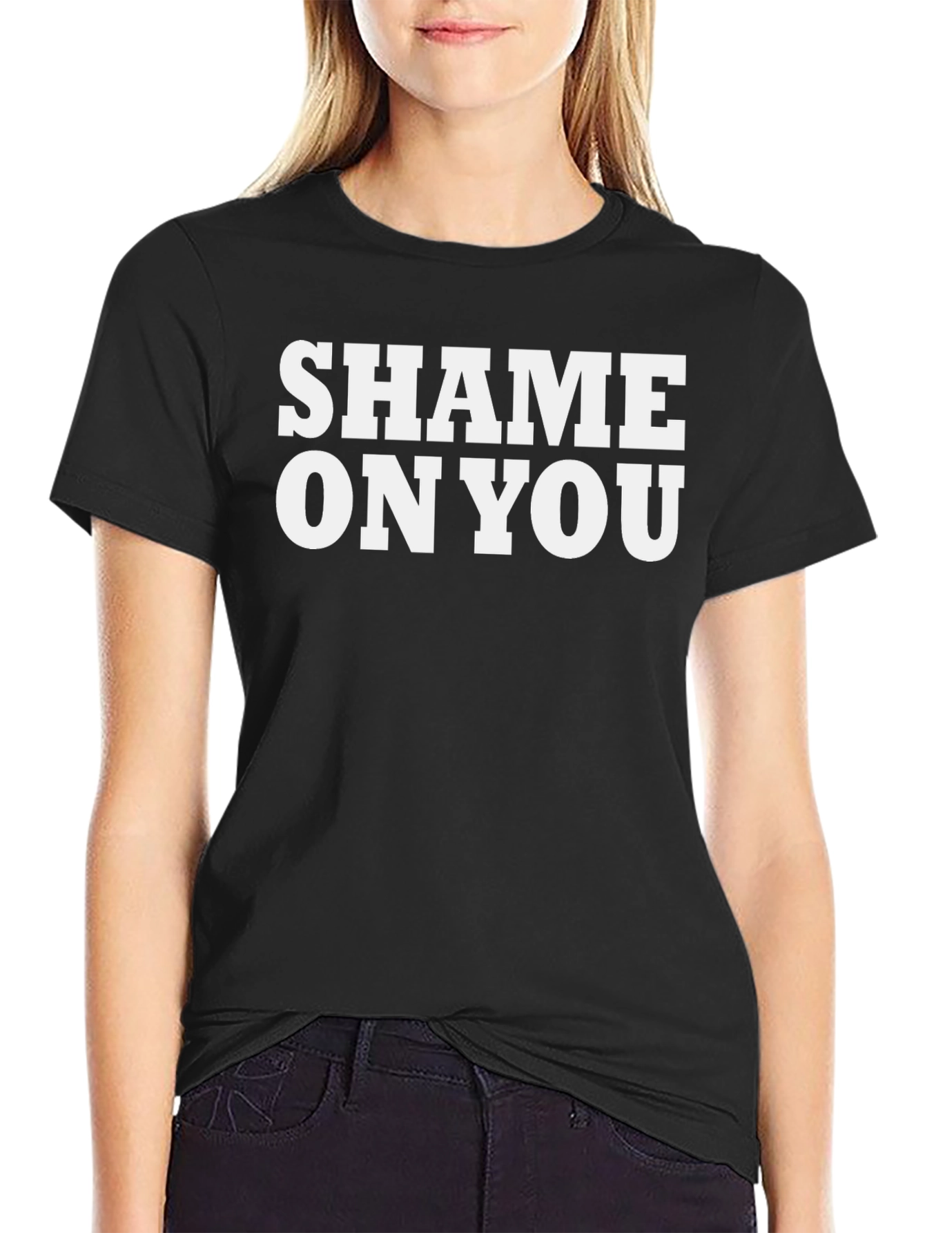 Shame On You Graphic T-Shirt - Bold Statement Tee