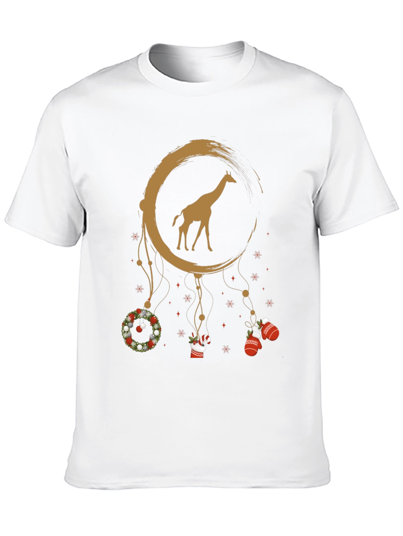 Giraffe Dreamcatcher Christmas T-Shirt
