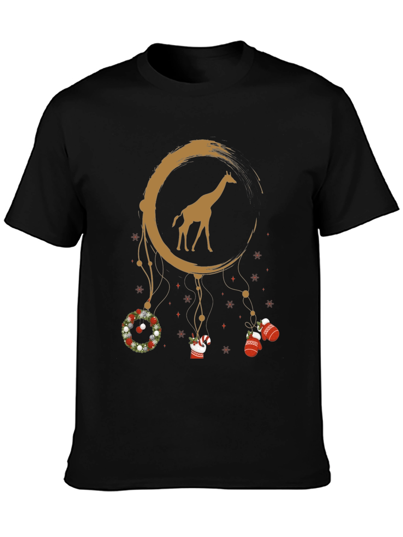 Giraffe Dreamcatcher Christmas T-Shirt