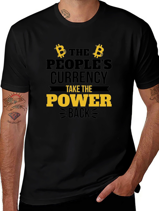 Bitcoin Power Back Graphic Tee