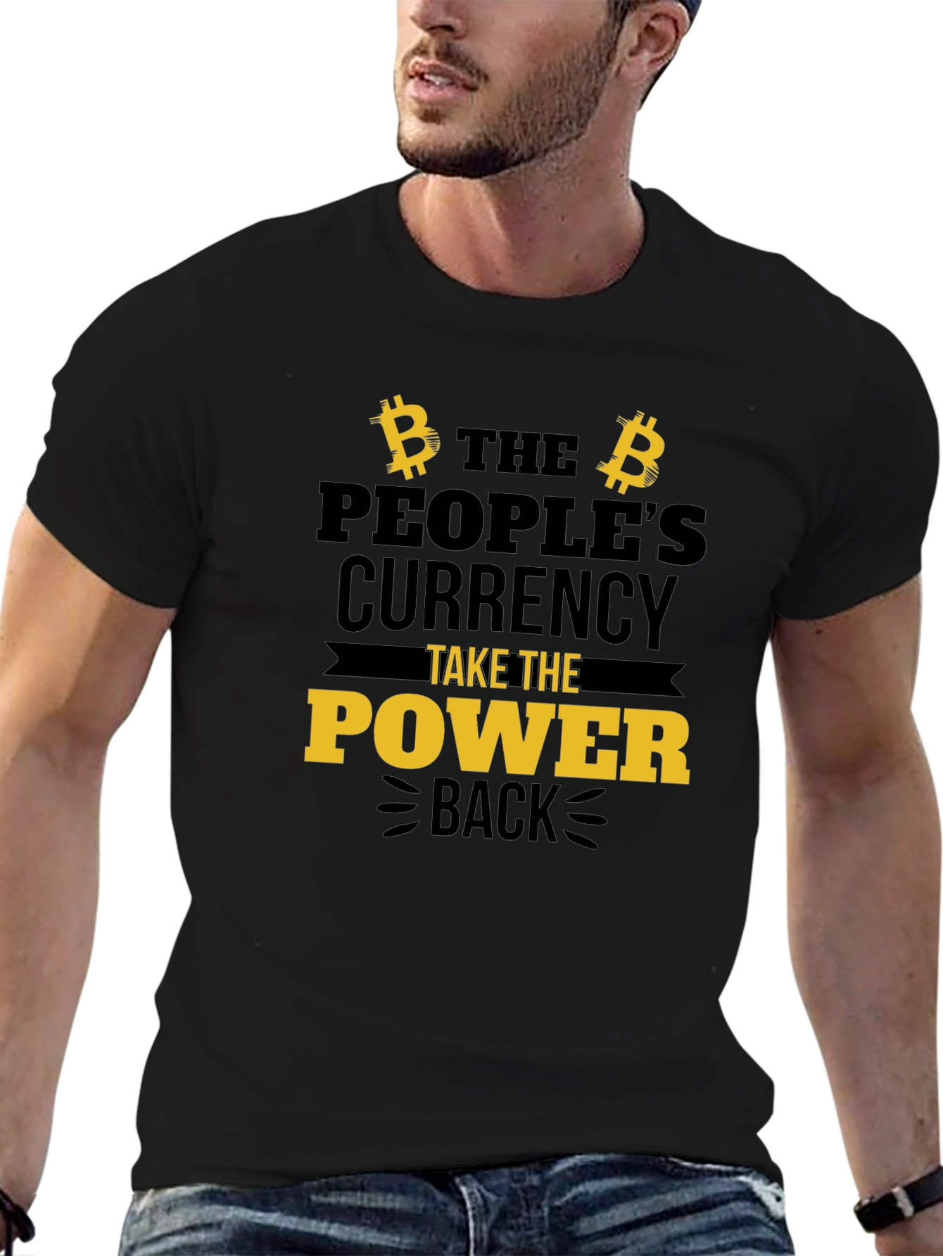 Bitcoin Power Back Graphic Tee