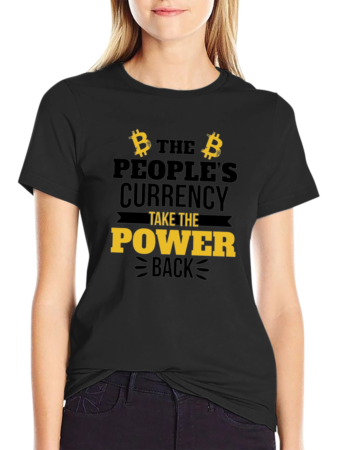 Bitcoin Power Back Graphic Tee