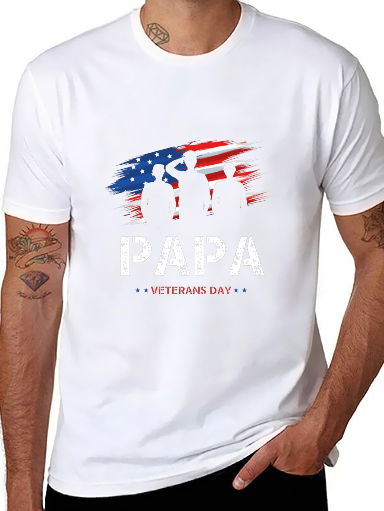 Papa Veterans Day T-Shirt