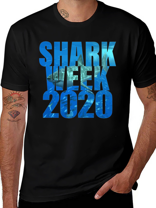 Shark Week 2020 Graphic T-Shirt - Black
