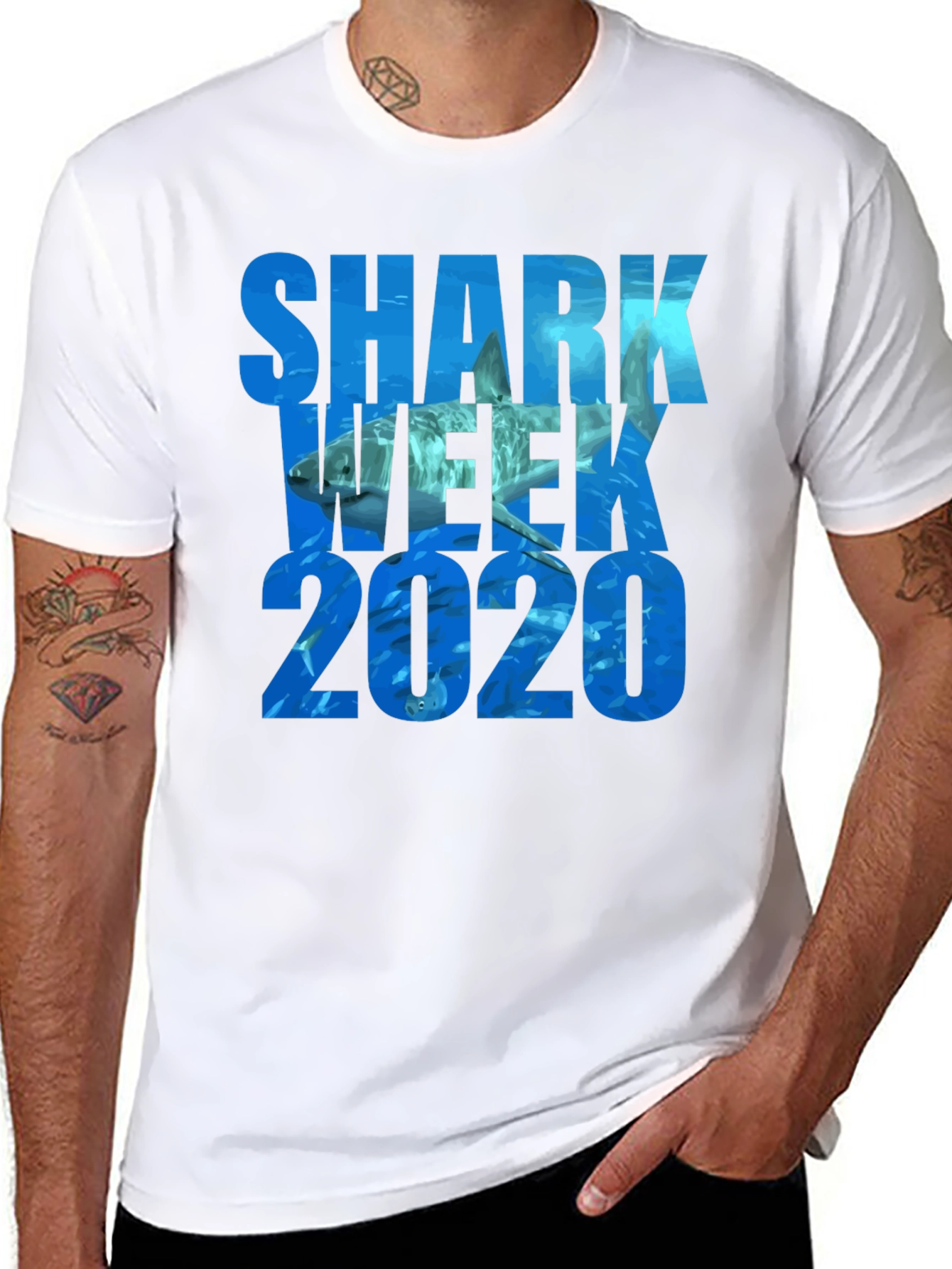 Shark Week 2020 Graphic T-Shirt - Black