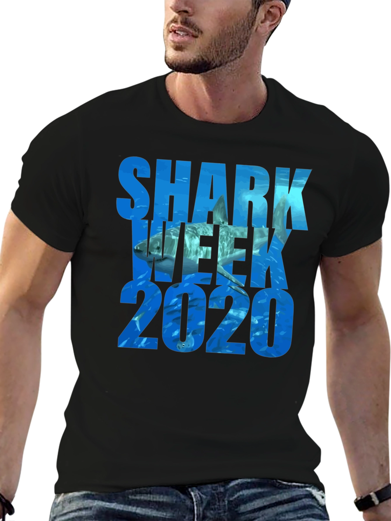 Shark Week 2020 Graphic T-Shirt - Black