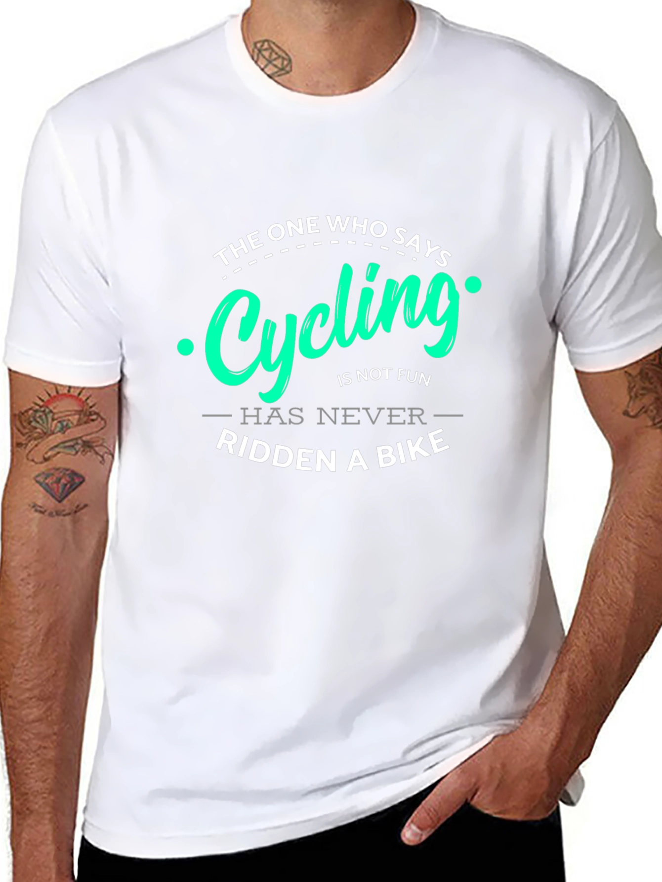 Cycling Fun T-Shirt: Never Ridden a Bike
