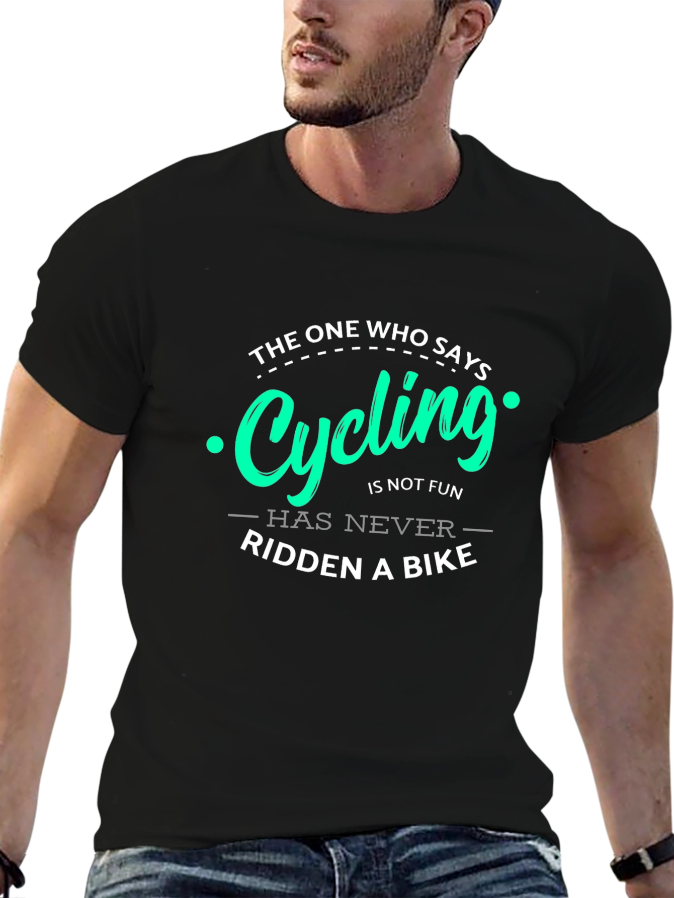 Cycling Fun T-Shirt: Never Ridden a Bike