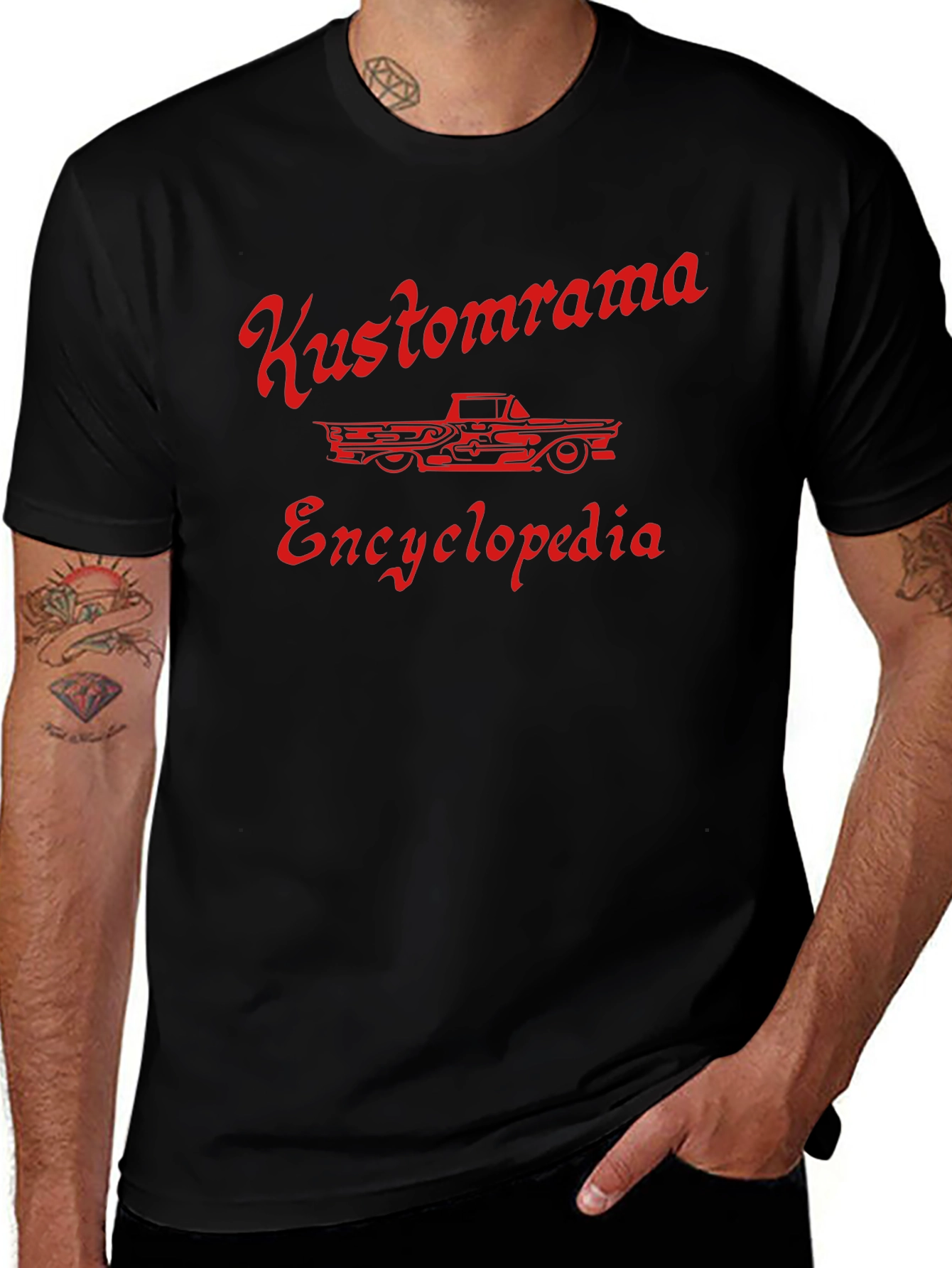 Kustomrama Encyclopedia Black T-Shirt