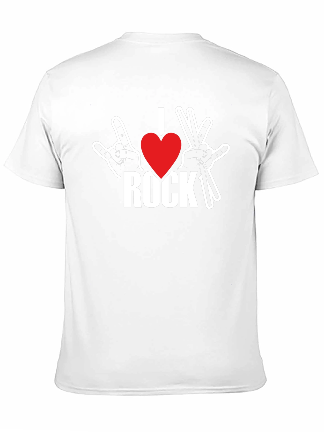 I Heart Rock Music T-Shirt Black