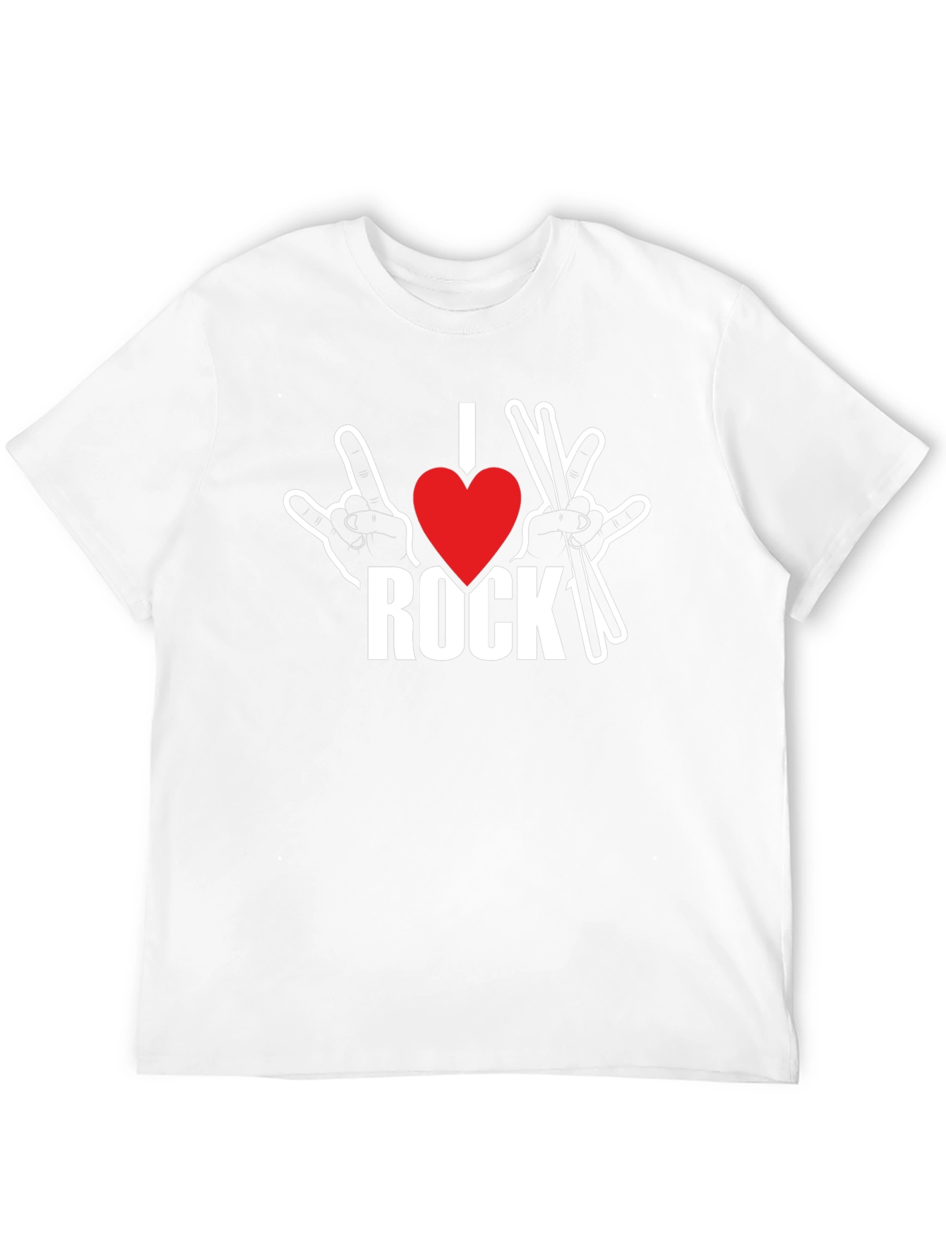 I Heart Rock Music T-Shirt Black