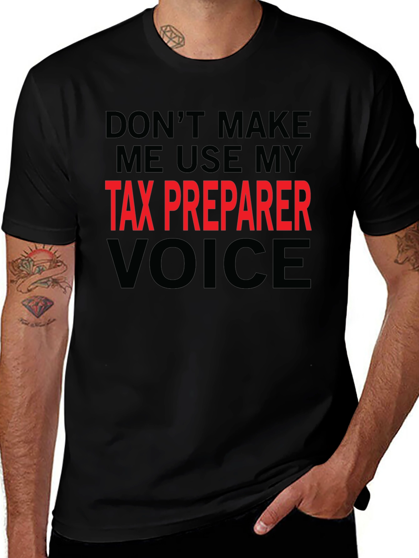 Tax Preparer Voice T-Shirt Funny Accountant Tee