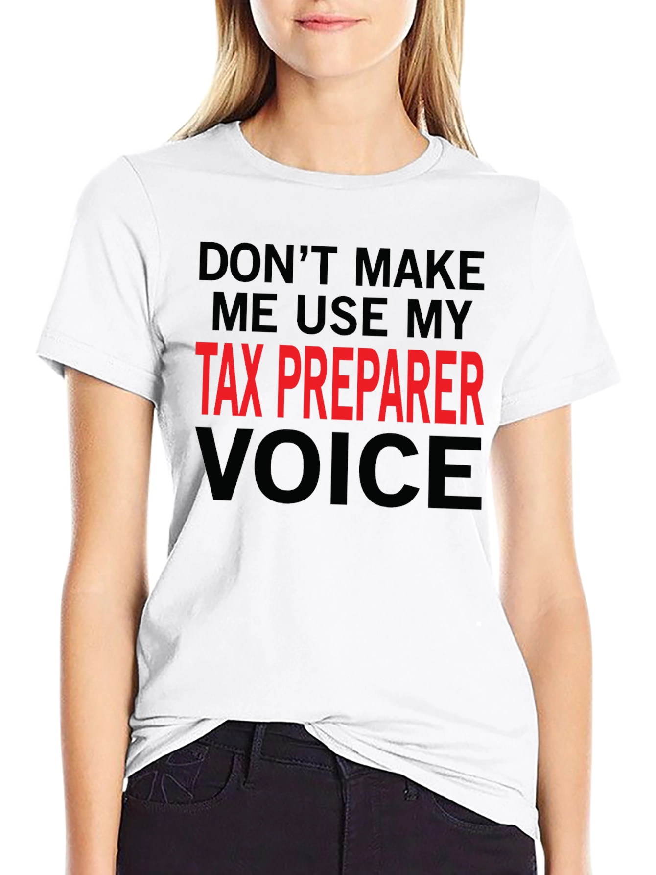 Tax Preparer Voice T-Shirt Funny Accountant Tee