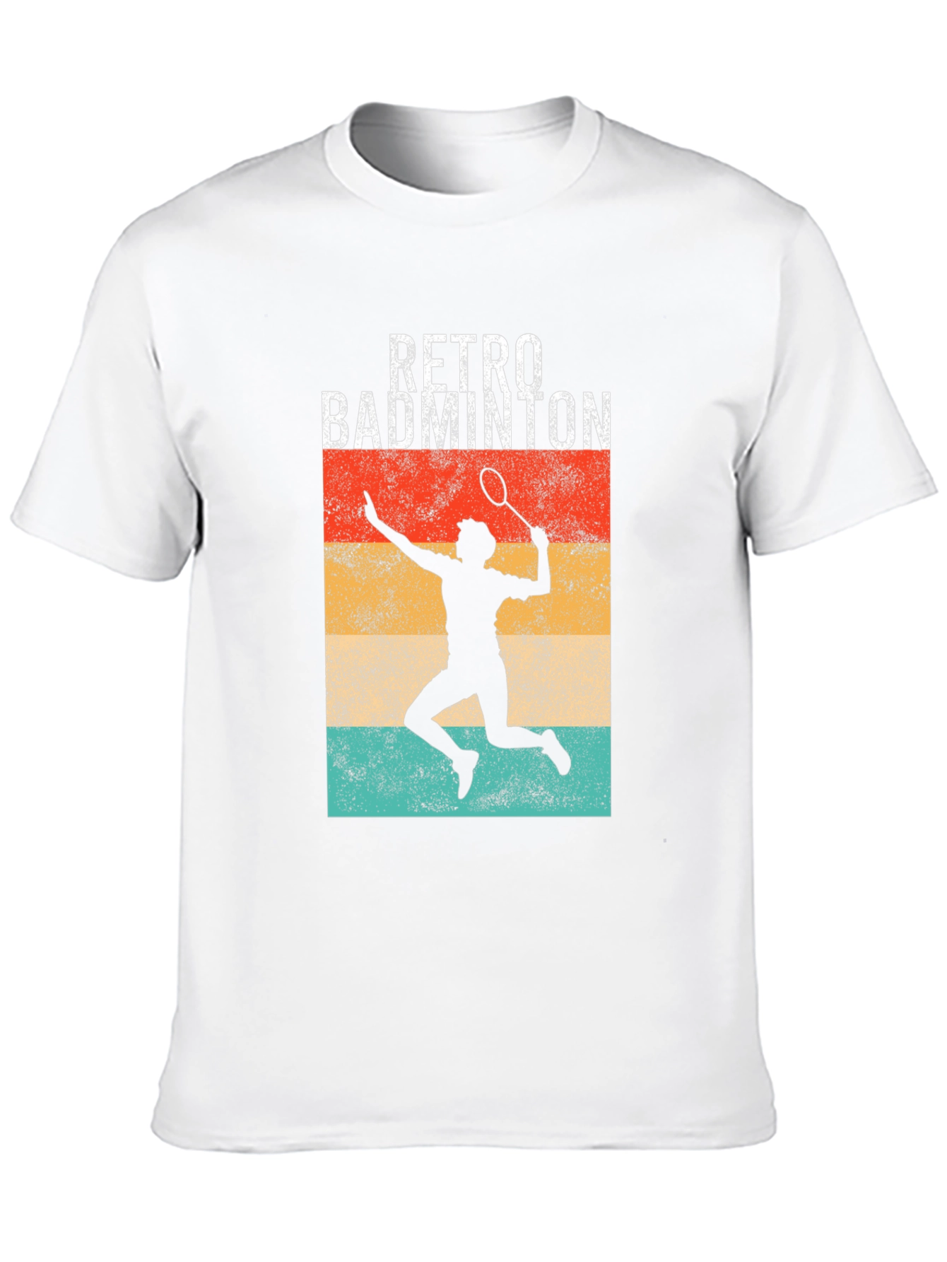 Retro Badminton Player Graphic Tee