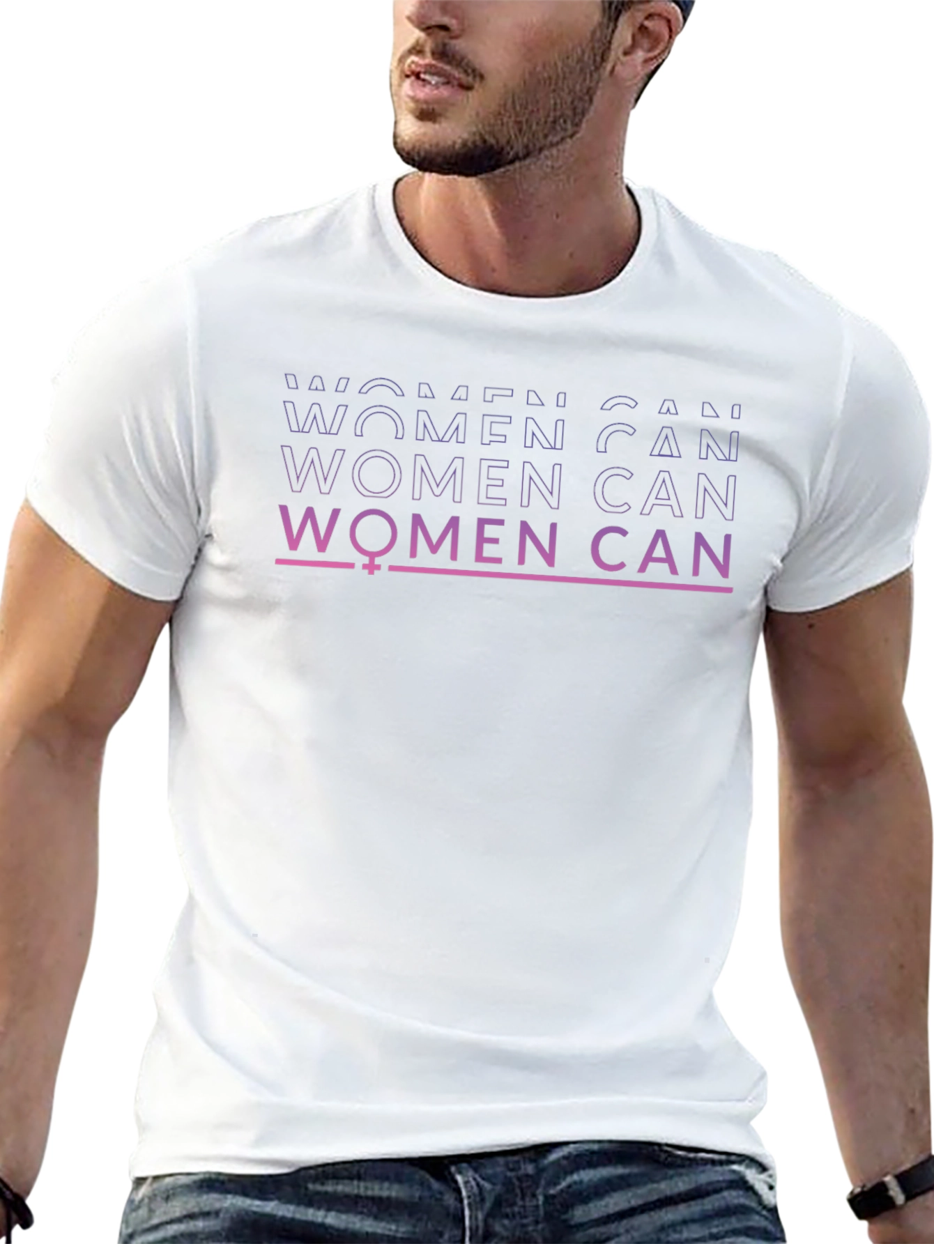 Women Can Graphic Tee - Empowering Statement Shirt