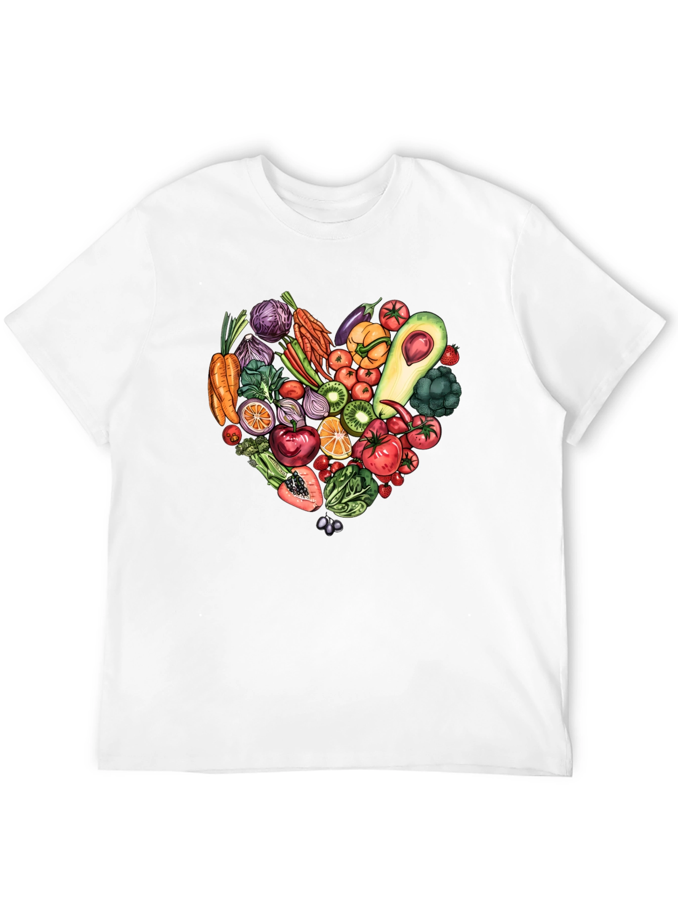 Vegetarian Heart T-Shirt - Eat Your Greens!