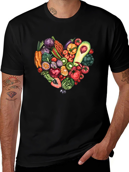 Vegetarian Heart T-Shirt - Eat Your Greens!