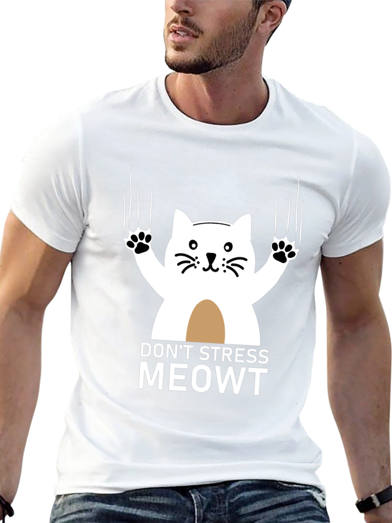 Dont Stress Meowt Graphic T-Shirt