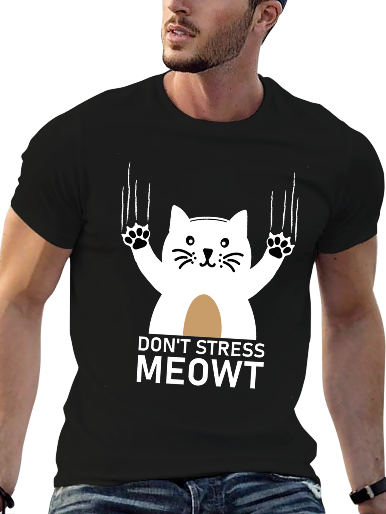 Dont Stress Meowt Graphic T-Shirt