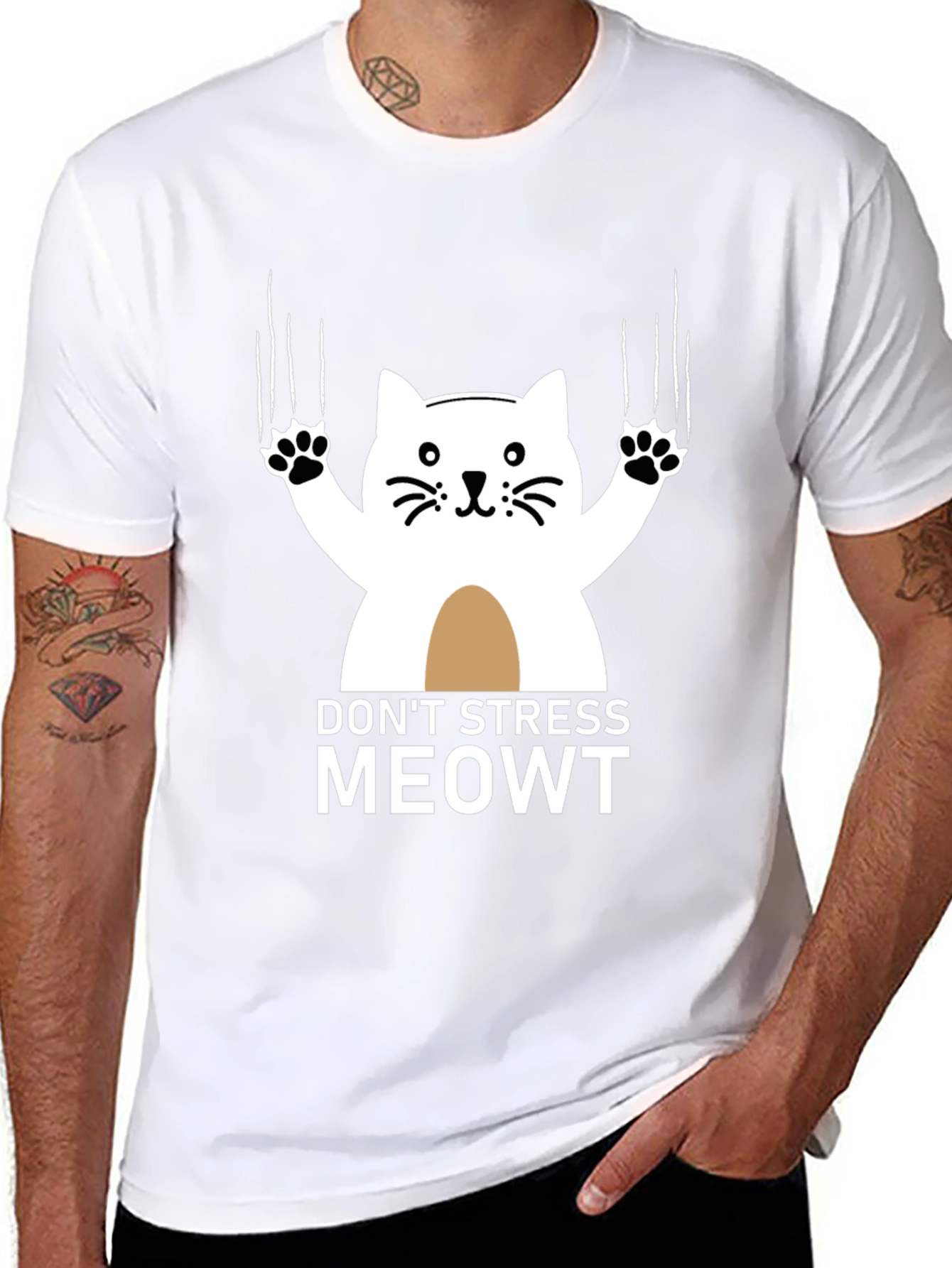 Dont Stress Meowt Graphic T-Shirt