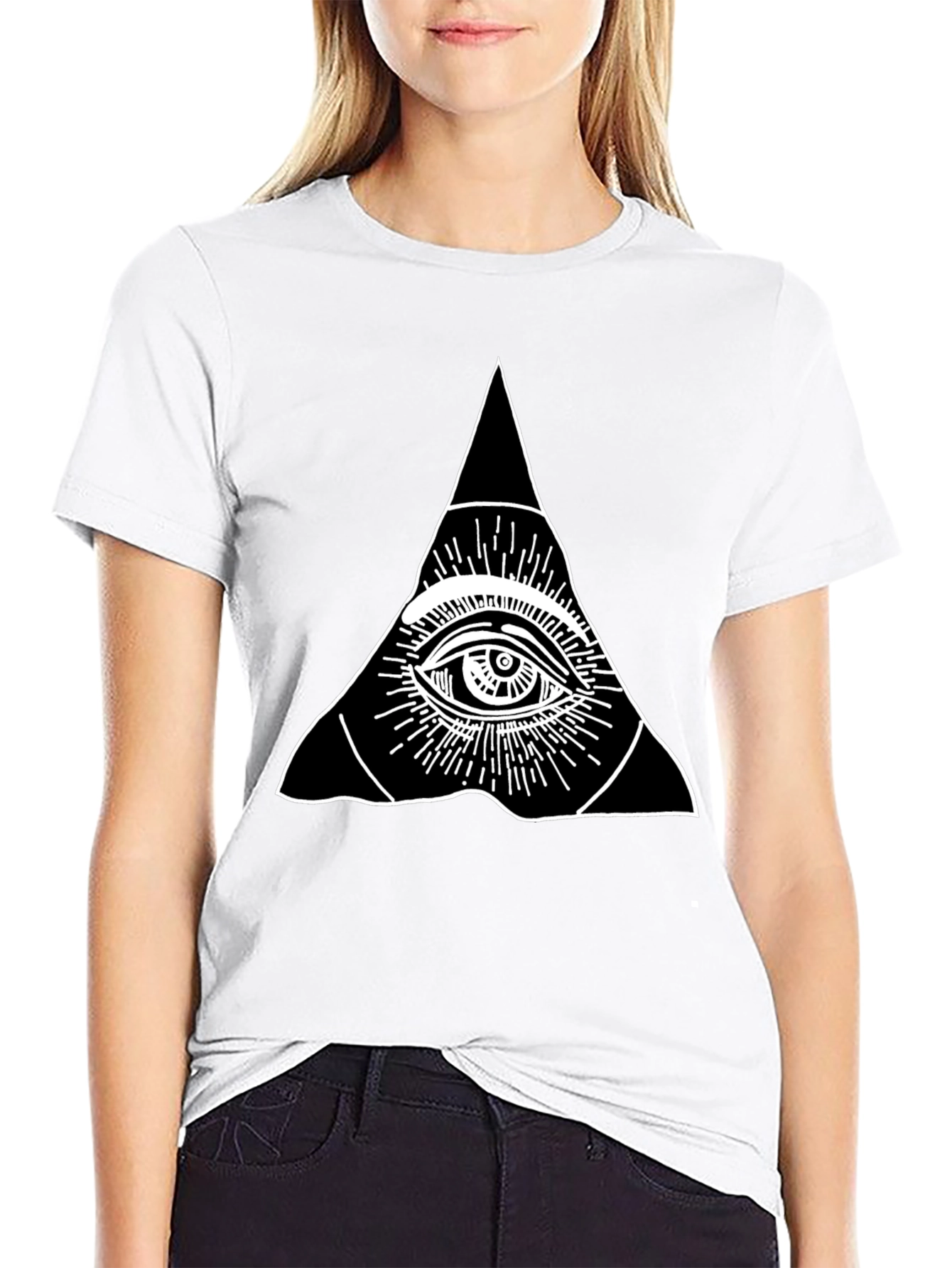 All Seeing Eye T-Shirt - Illuminati Pyramid Graphic Tee
