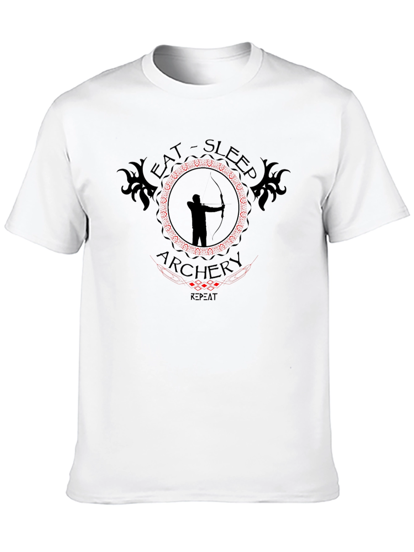 Eat Sleep Archery T-Shirt - Black Cotton Tee