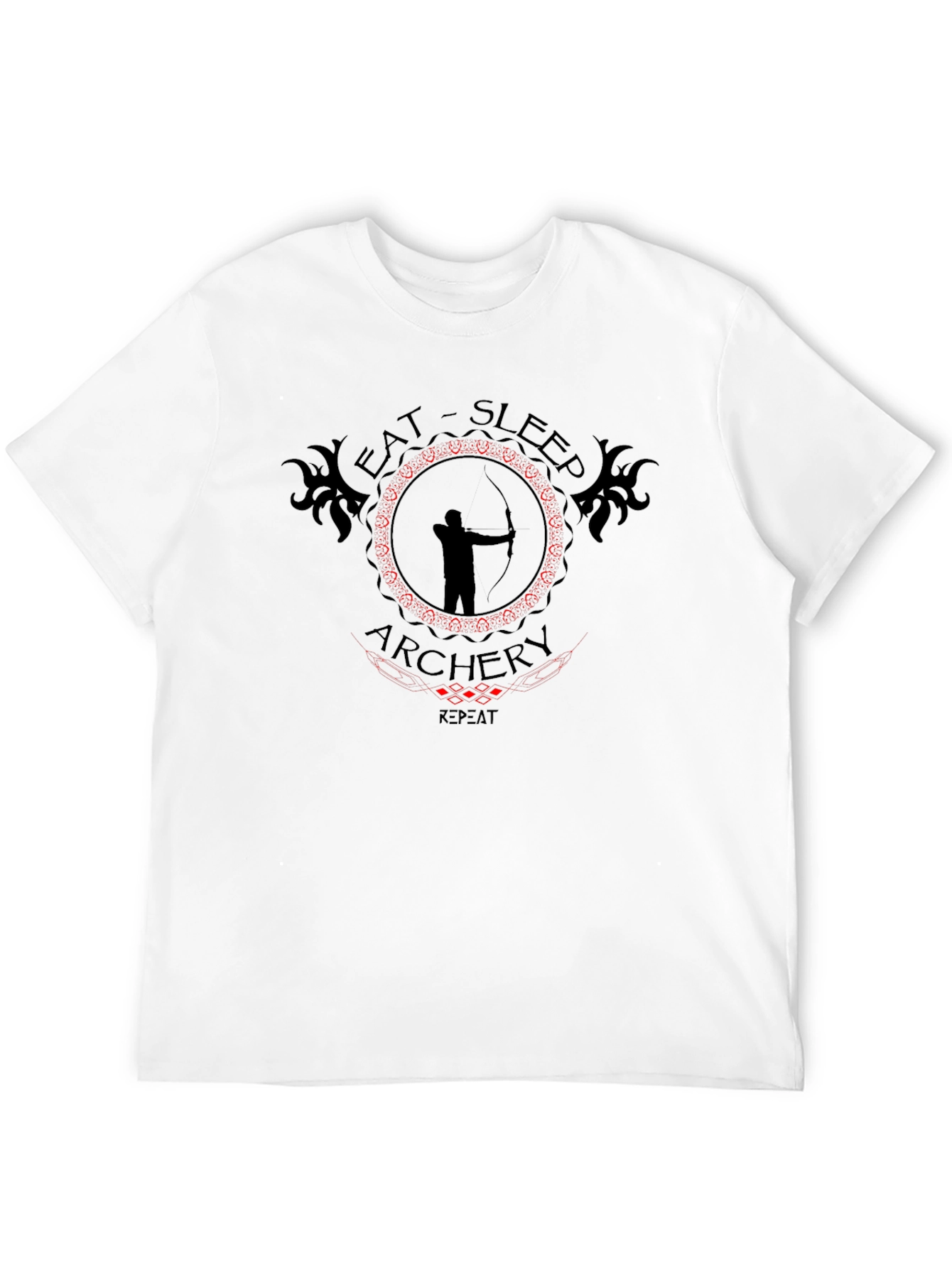 Eat Sleep Archery T-Shirt - Black Cotton Tee