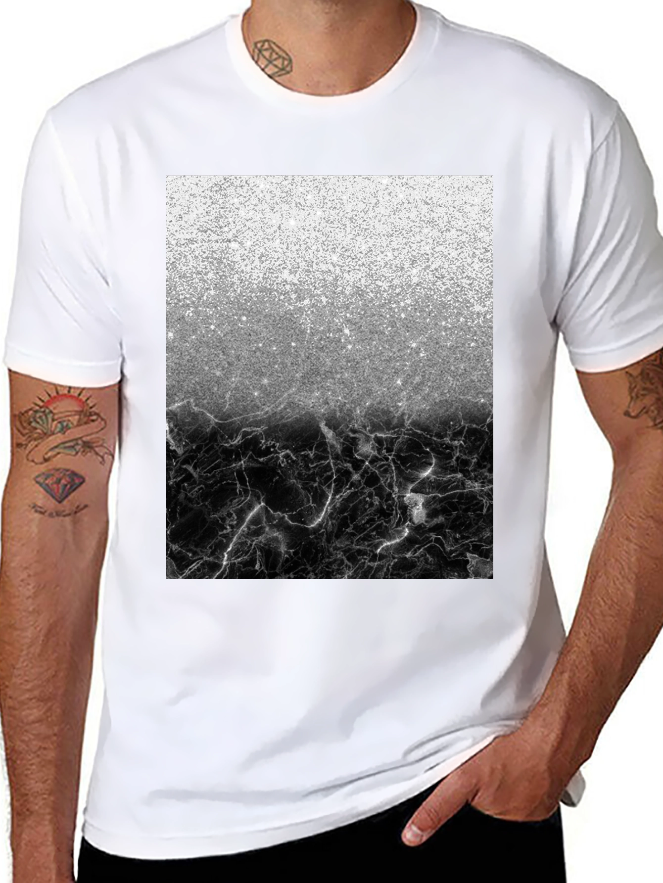 Sparkle & Marble Graphic Tee